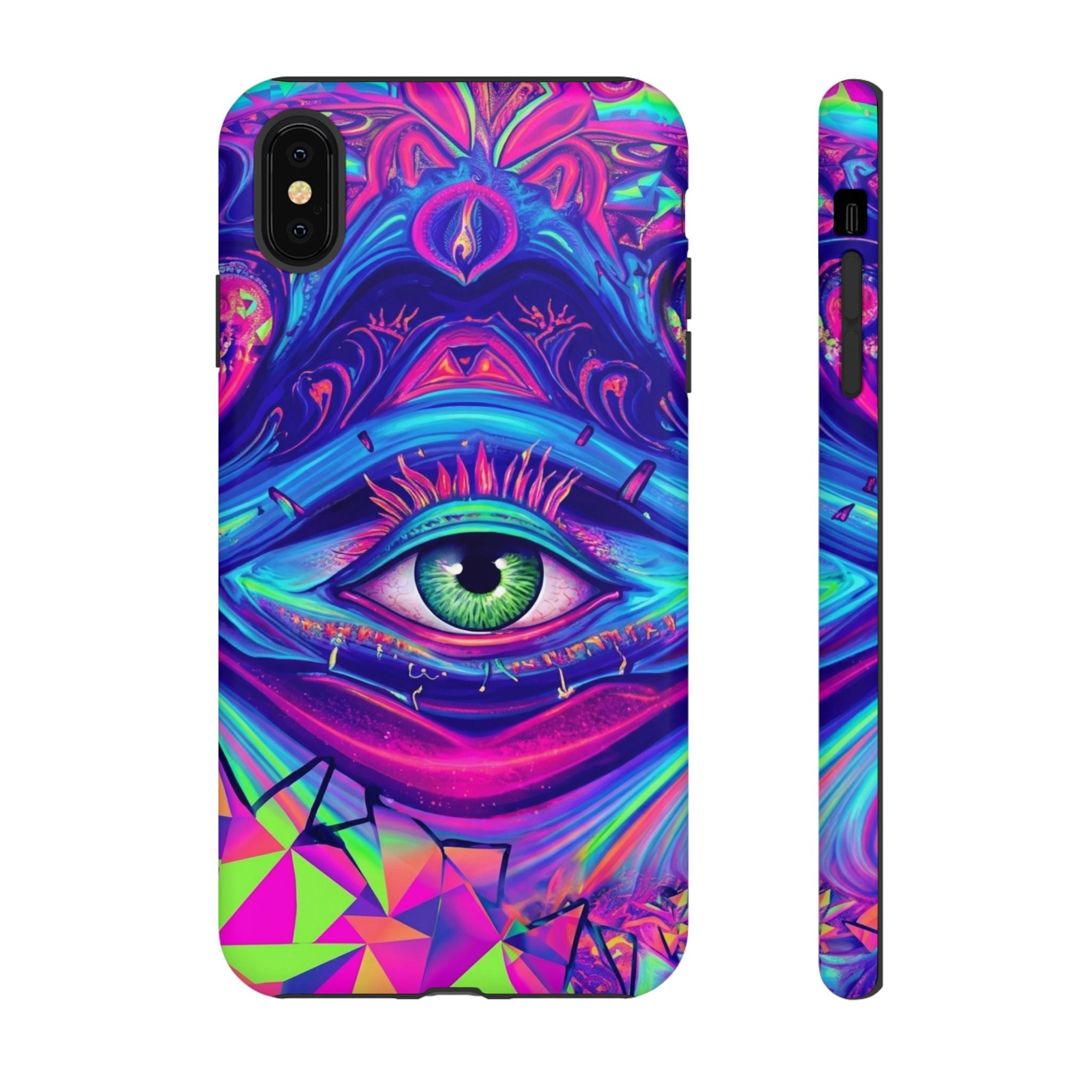 Psychedelic Third Eye Phone Case — Vibrant Retro Trippy Protective Cover