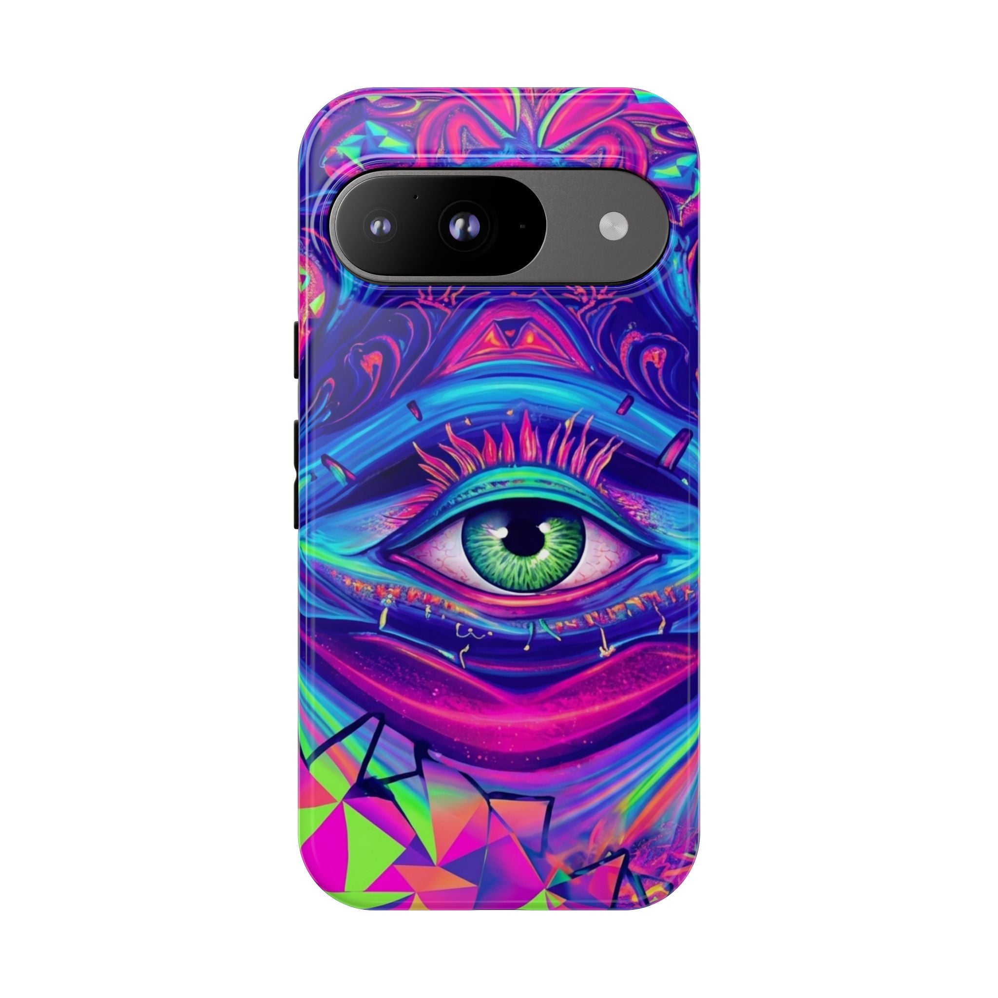 Psychedelic Third Eye Phone Case — Vibrant Retro Trippy Protective Cover