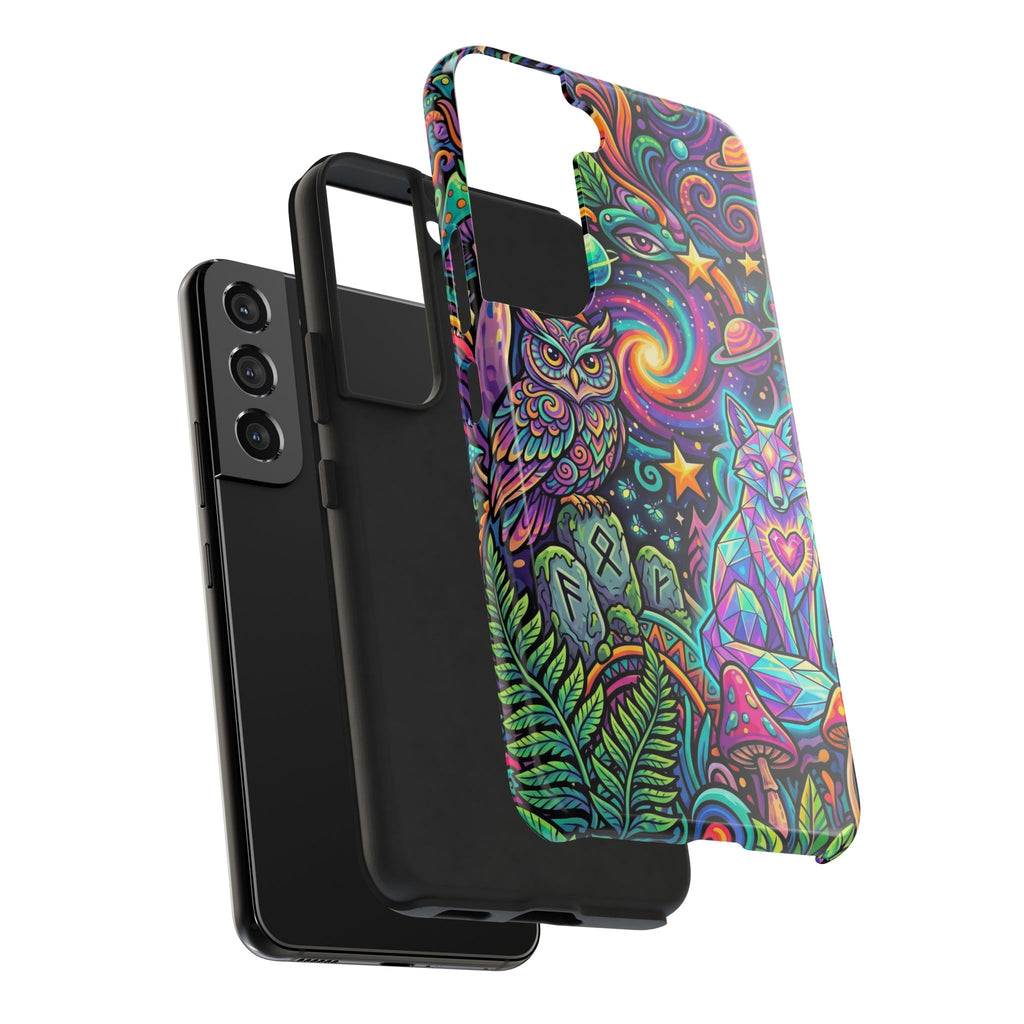 Psychedelic Owl/Wolf Tough Phone Cases