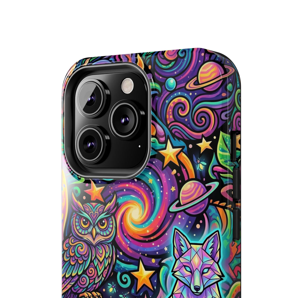Psychedelic Owl/Wolf Tough Phone Cases