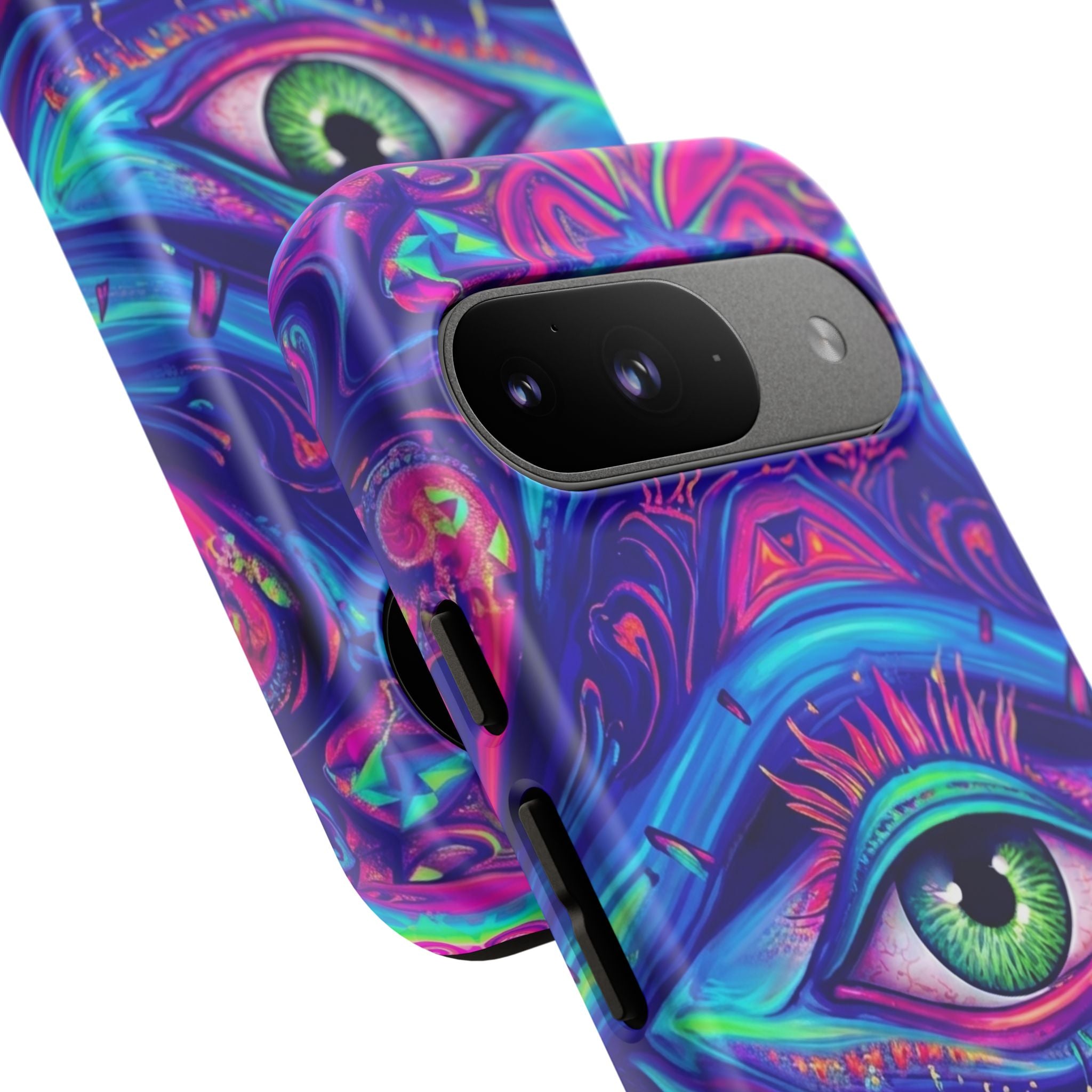 Psychedelic Third Eye Phone Case — Vibrant Retro Trippy Protective Cover