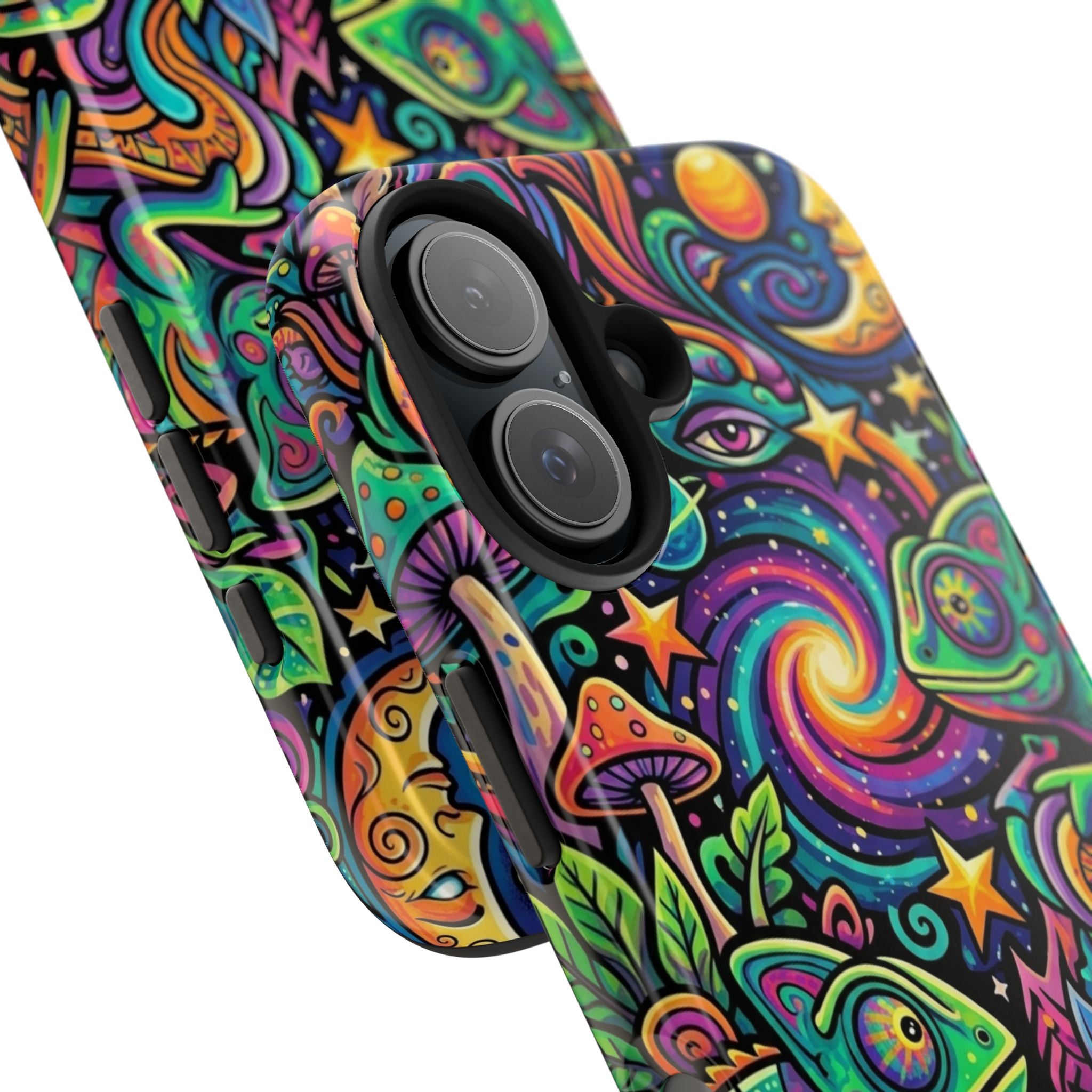 Psychedelic Chameleon Swirl Tough Phone Case