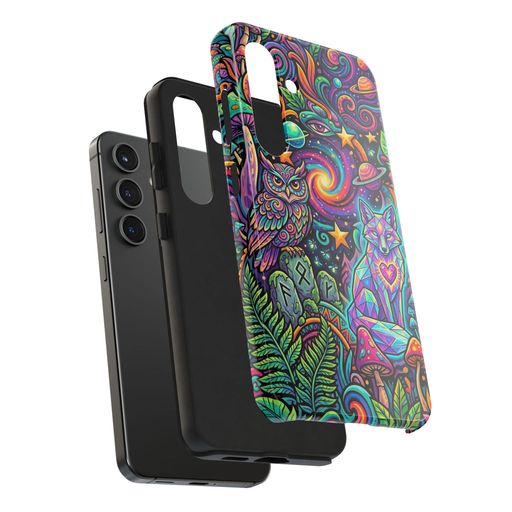 Psychedelic Owl/Wolf Tough Phone Cases