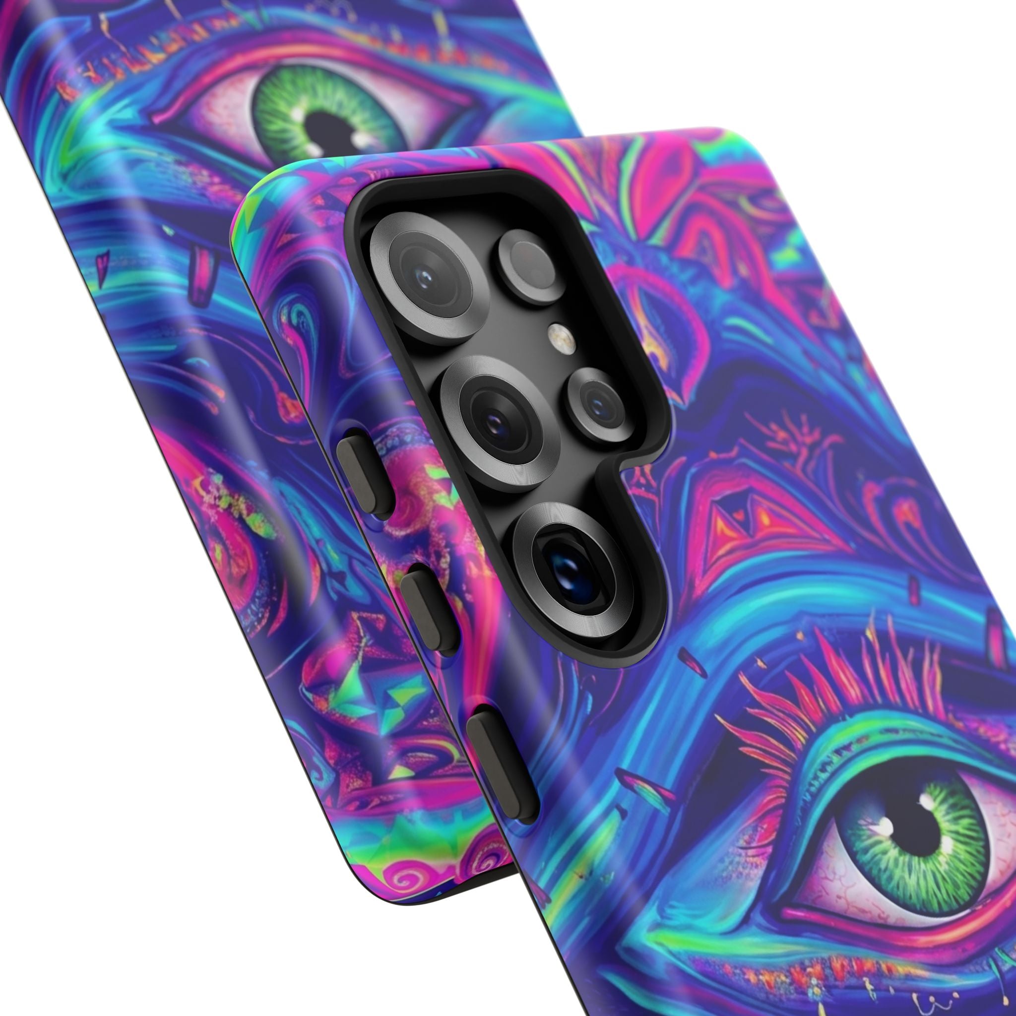 Psychedelic Third Eye Phone Case — Vibrant Retro Trippy Protective Cover