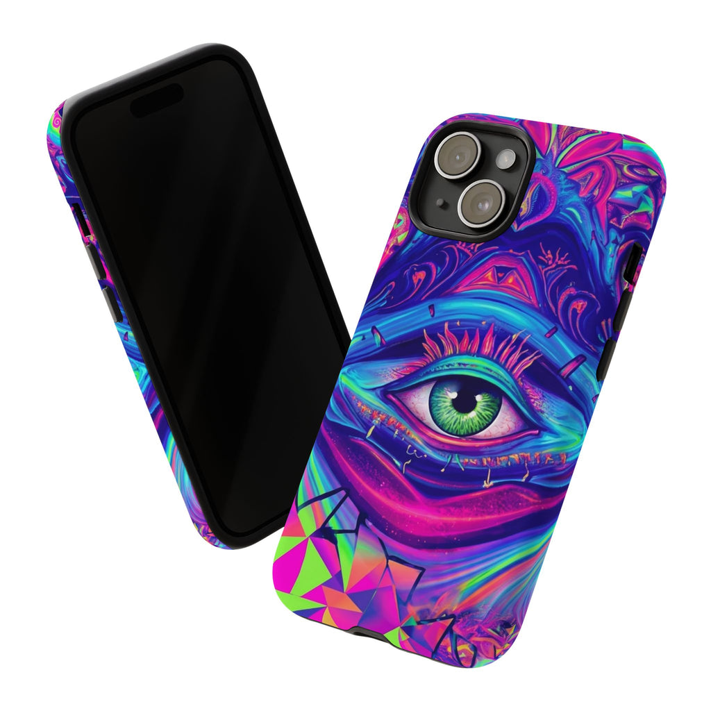 Psychedelic Third Eye Phone Case — Vibrant Retro Trippy Protective Cover
