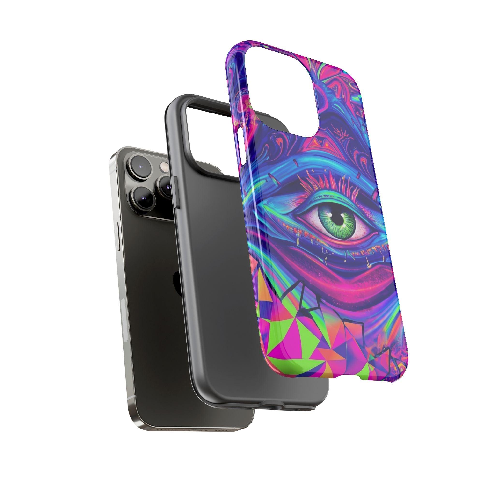 Psychedelic Third Eye Phone Case — Vibrant Retro Trippy Protective Cover