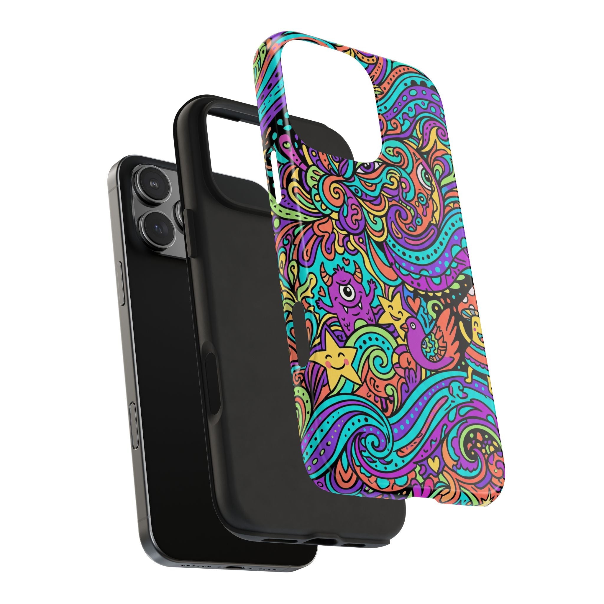 Psychedelic Doodle Wave | Tough Phone Cases