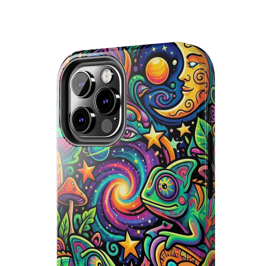 Psychedelic Chameleon Swirl Tough Phone Case