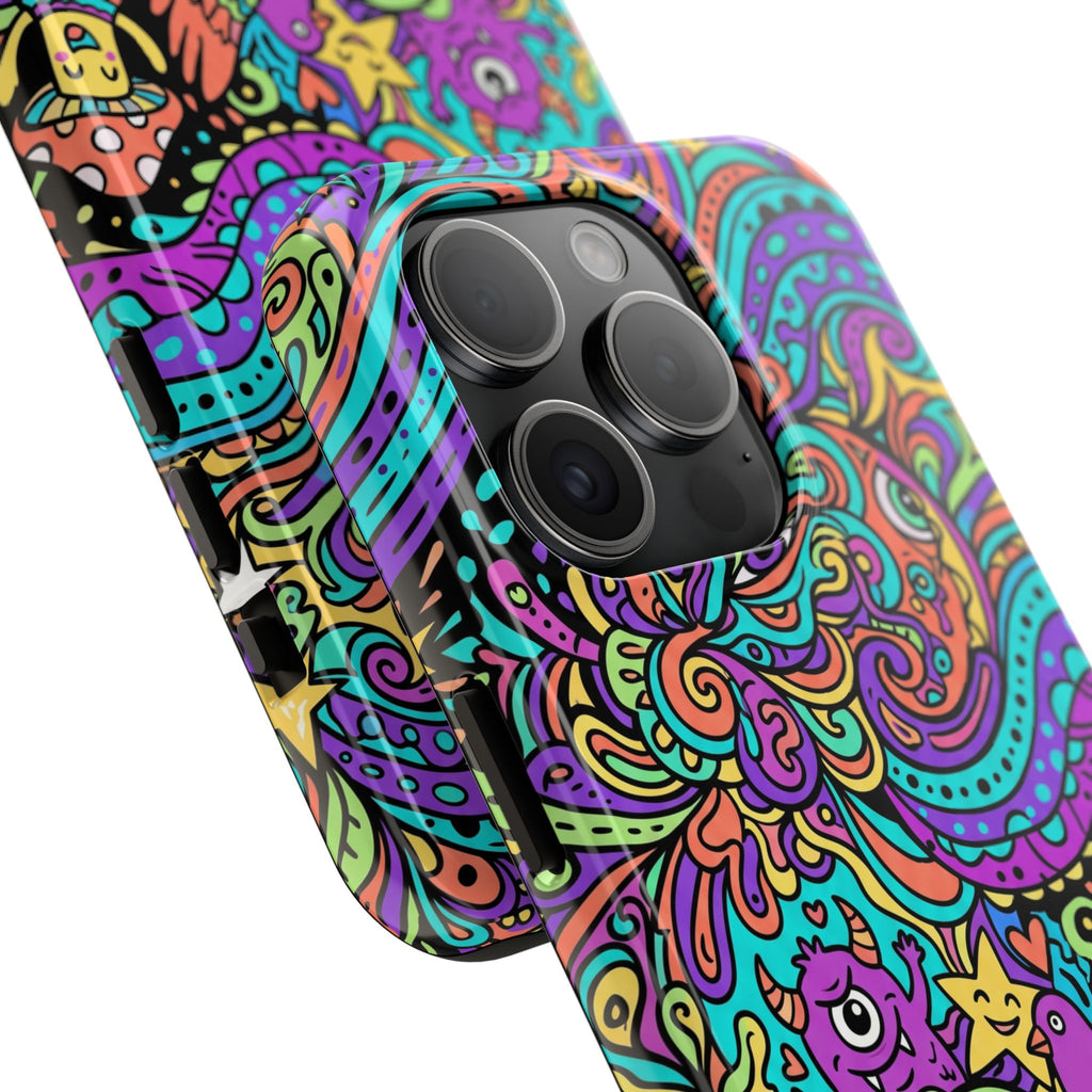 Psychedelic Doodle Wave | Tough Phone Cases