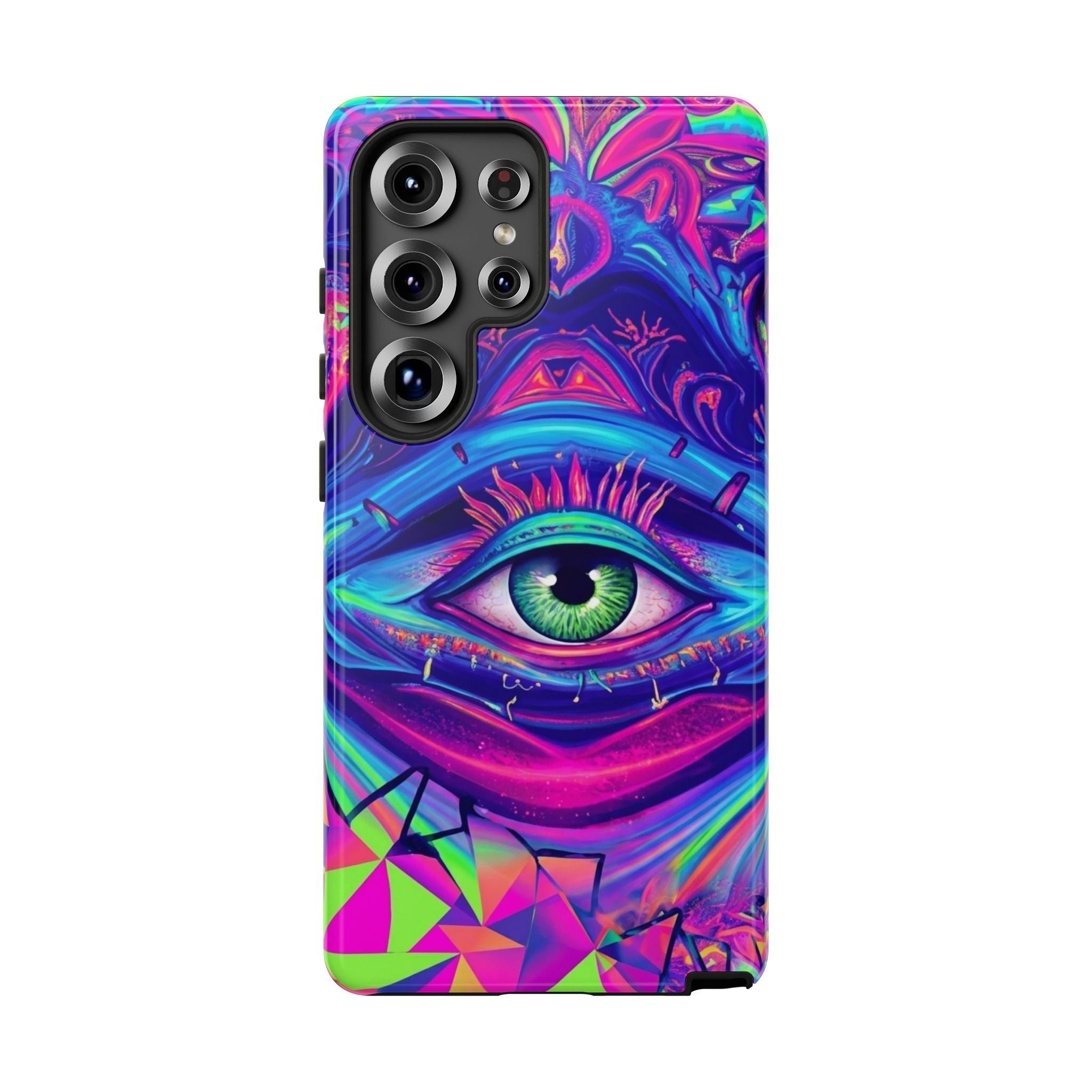 Psychedelic Third Eye Phone Case — Vibrant Retro Trippy Protective Cover