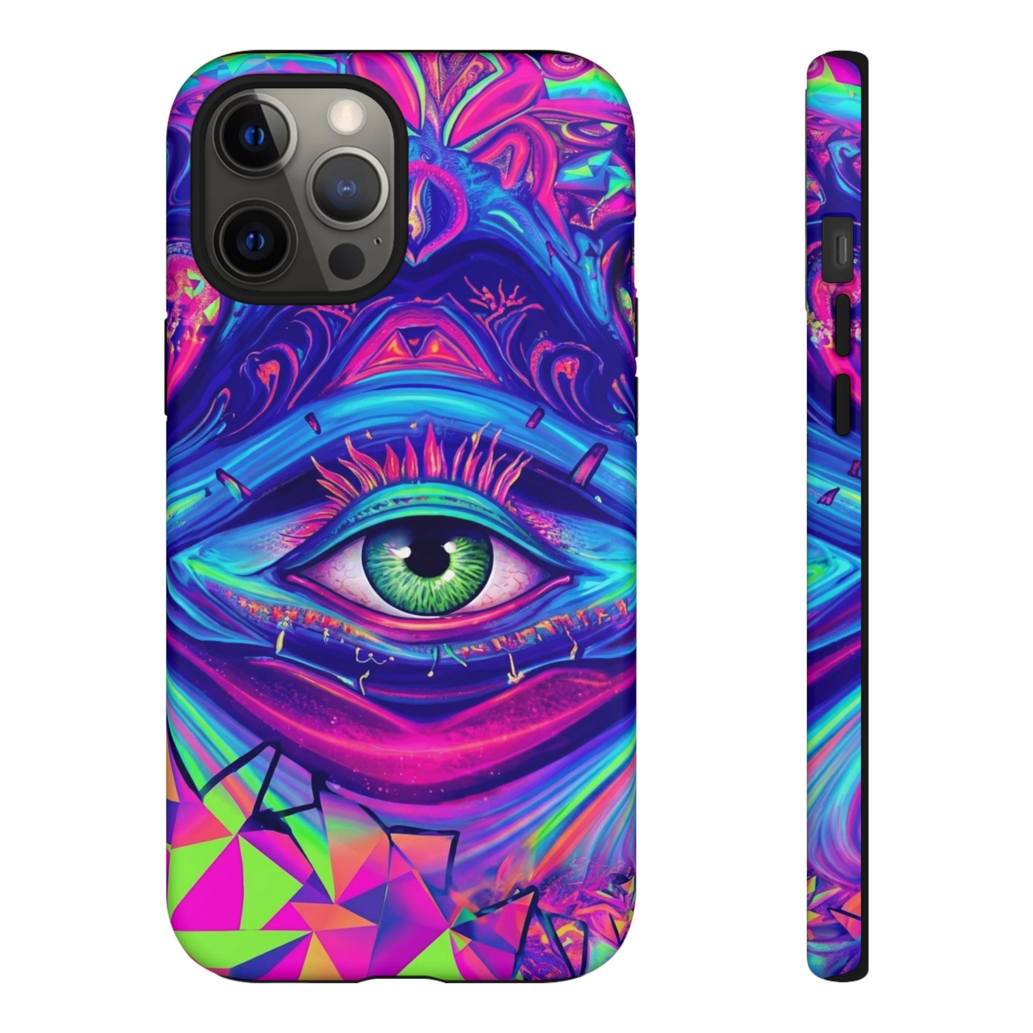 Psychedelic Third Eye Phone Case — Vibrant Retro Trippy Protective Cover