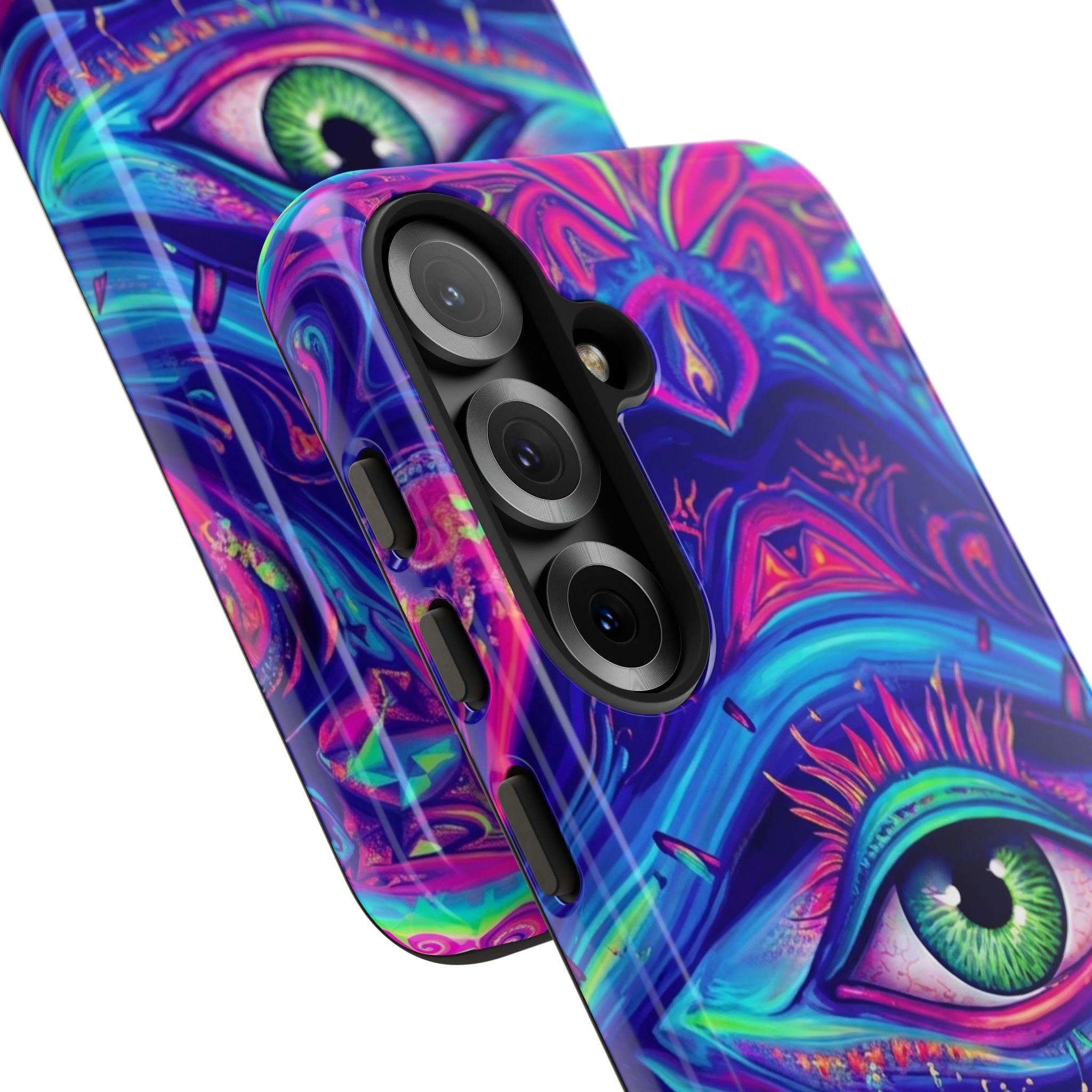 Psychedelic Third Eye Phone Case — Vibrant Retro Trippy Protective Cover