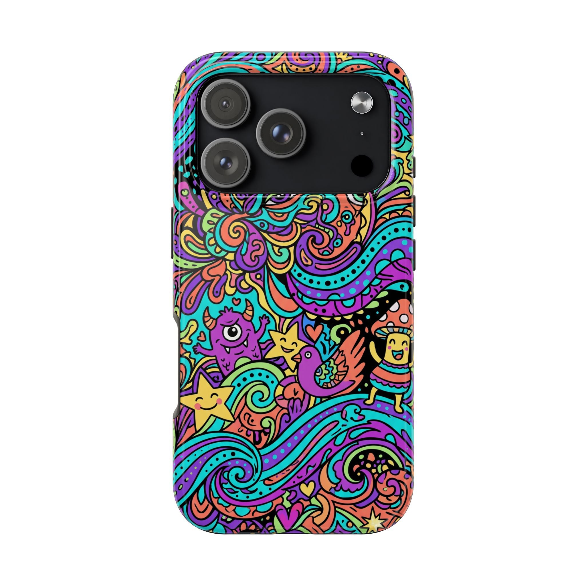 Psychedelic Doodle Wave | Tough Phone Cases