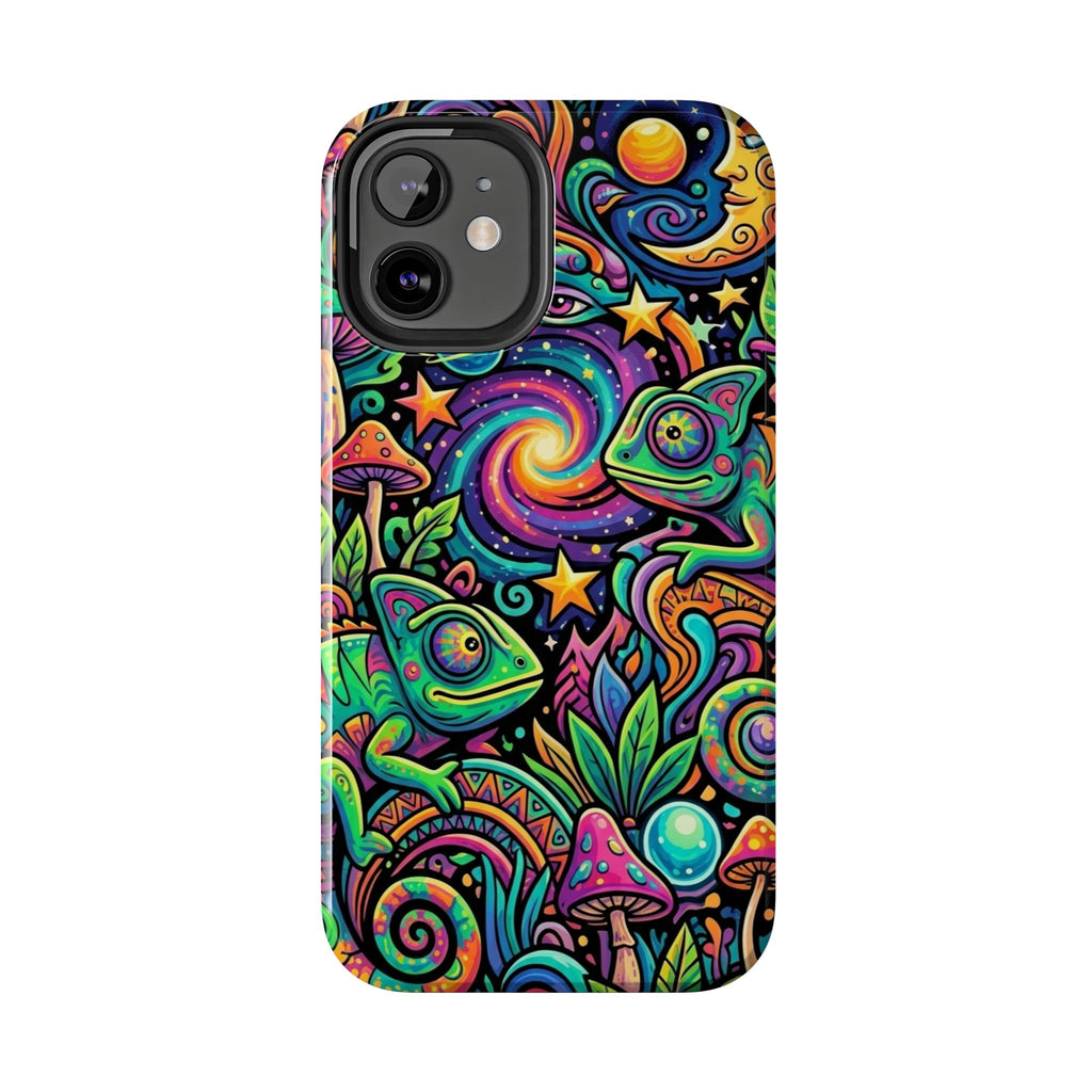 Psychedelic Chameleon Swirl Tough Phone Case