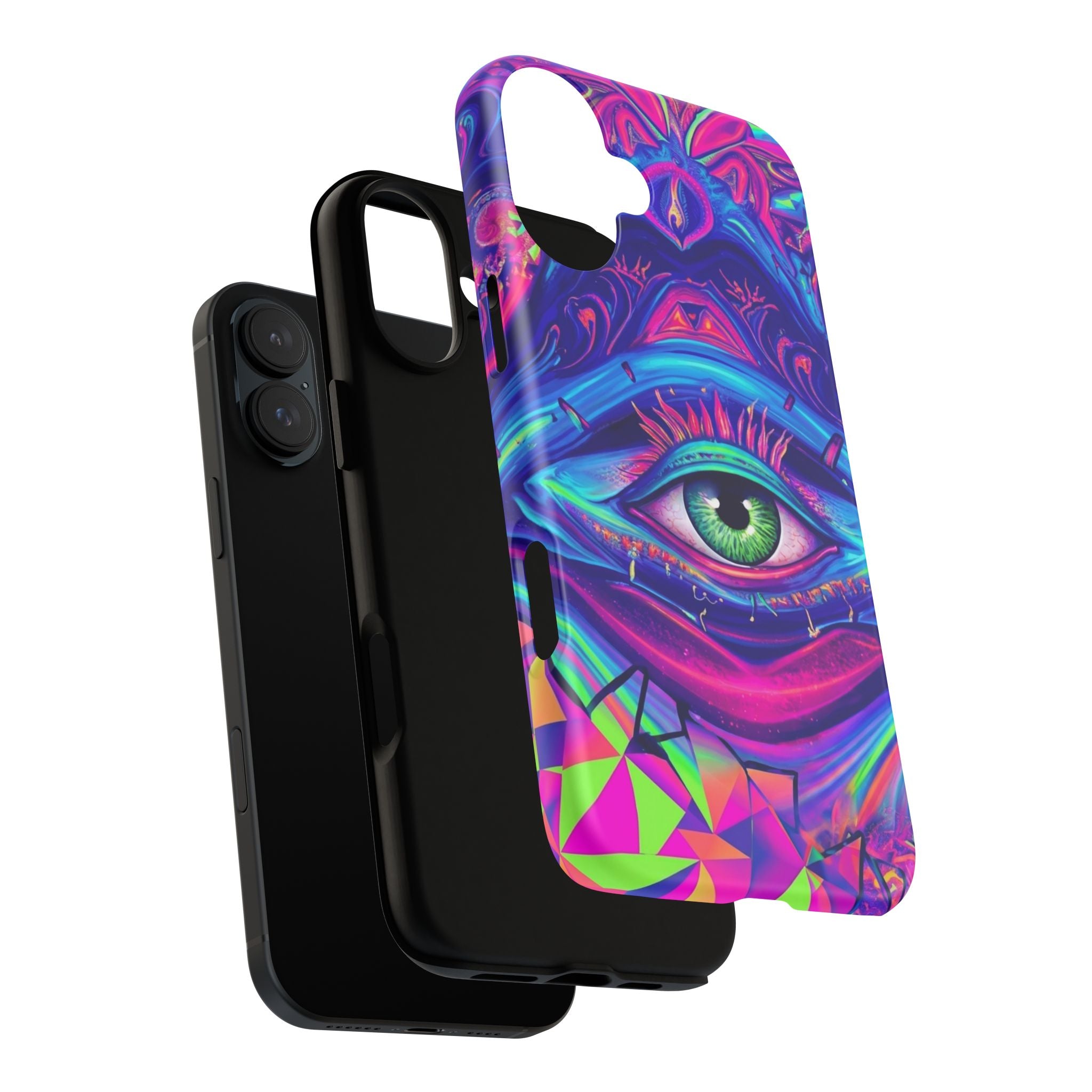 Psychedelic Third Eye Phone Case — Vibrant Retro Trippy Protective Cover