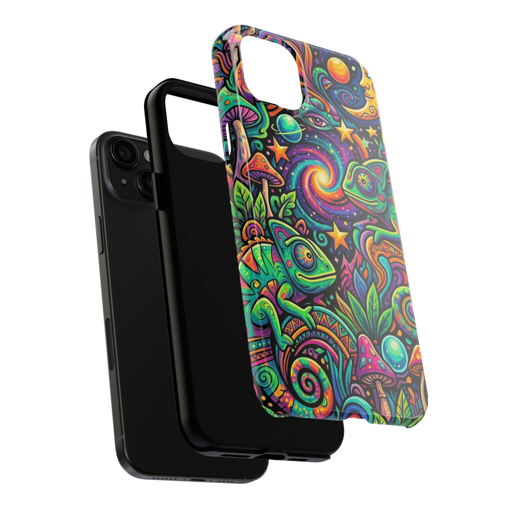 Psychedelic Chameleon Swirl Tough Phone Case