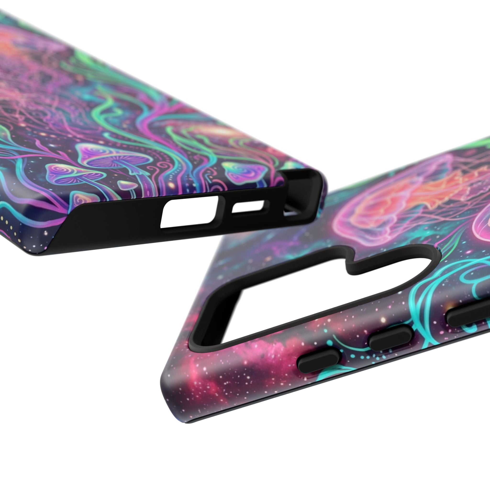 Jellyfish Galaxy Phone Case – Neon Sea Mushroom Tough Case