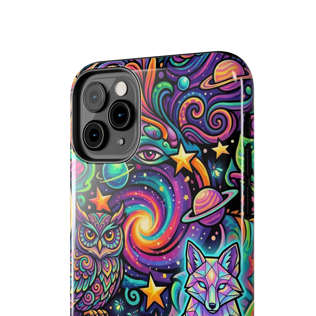 Psychedelic Owl/Wolf Tough Phone Cases