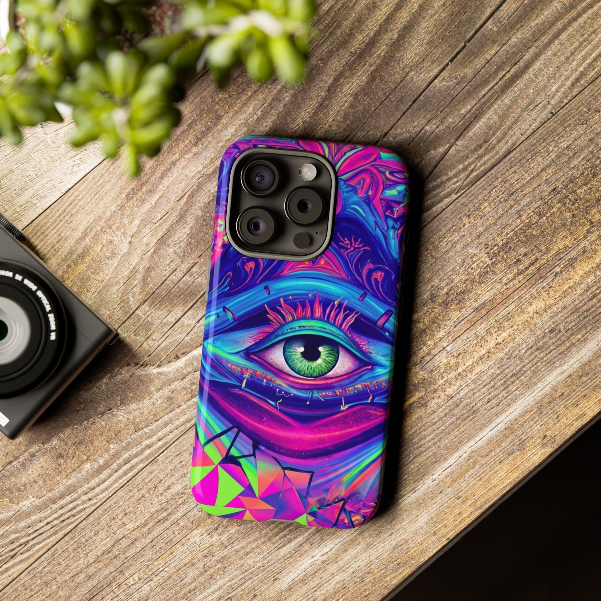 Psychedelic Third Eye Phone Case — Vibrant Retro Trippy Protective Cover