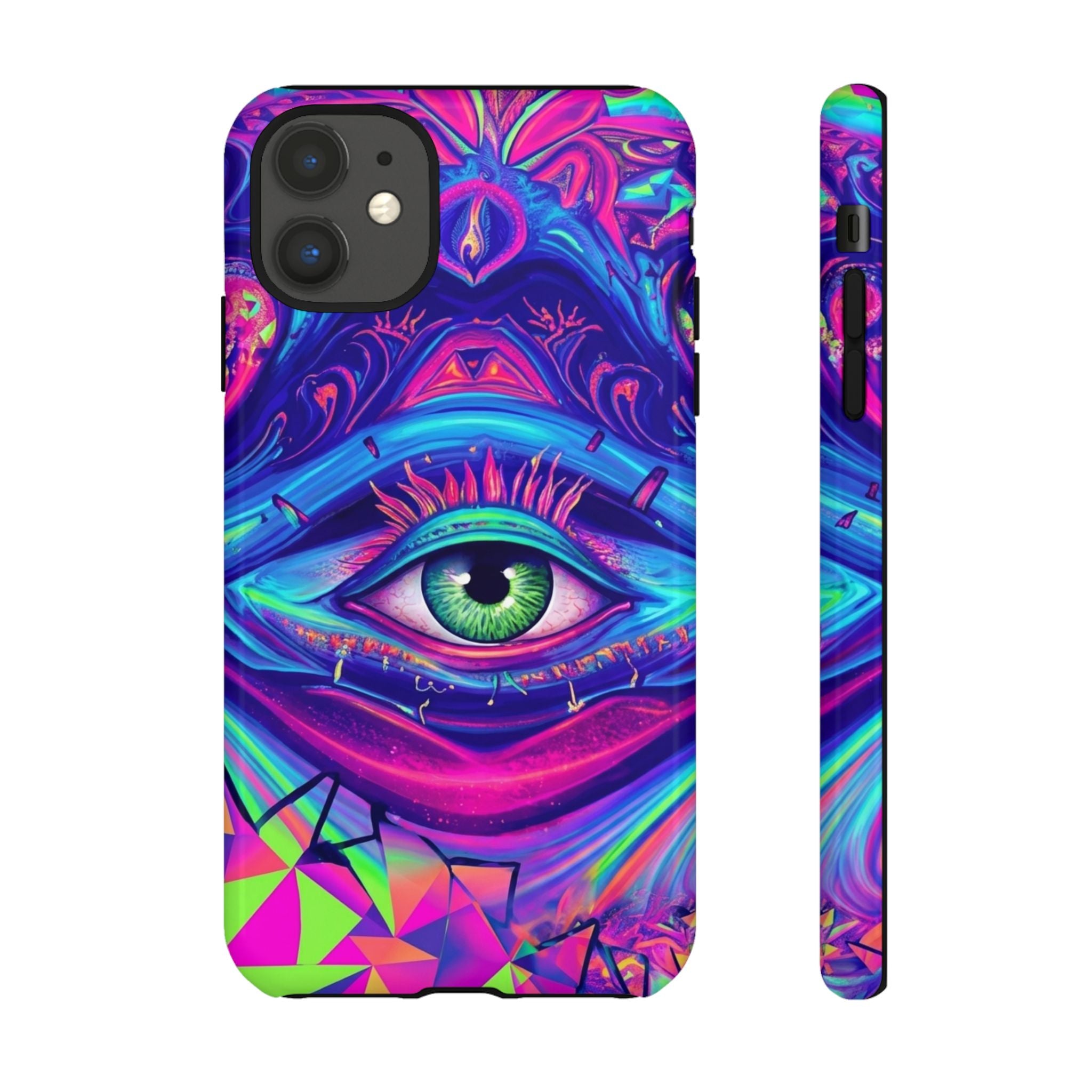 Psychedelic Third Eye Phone Case — Vibrant Retro Trippy Protective Cover