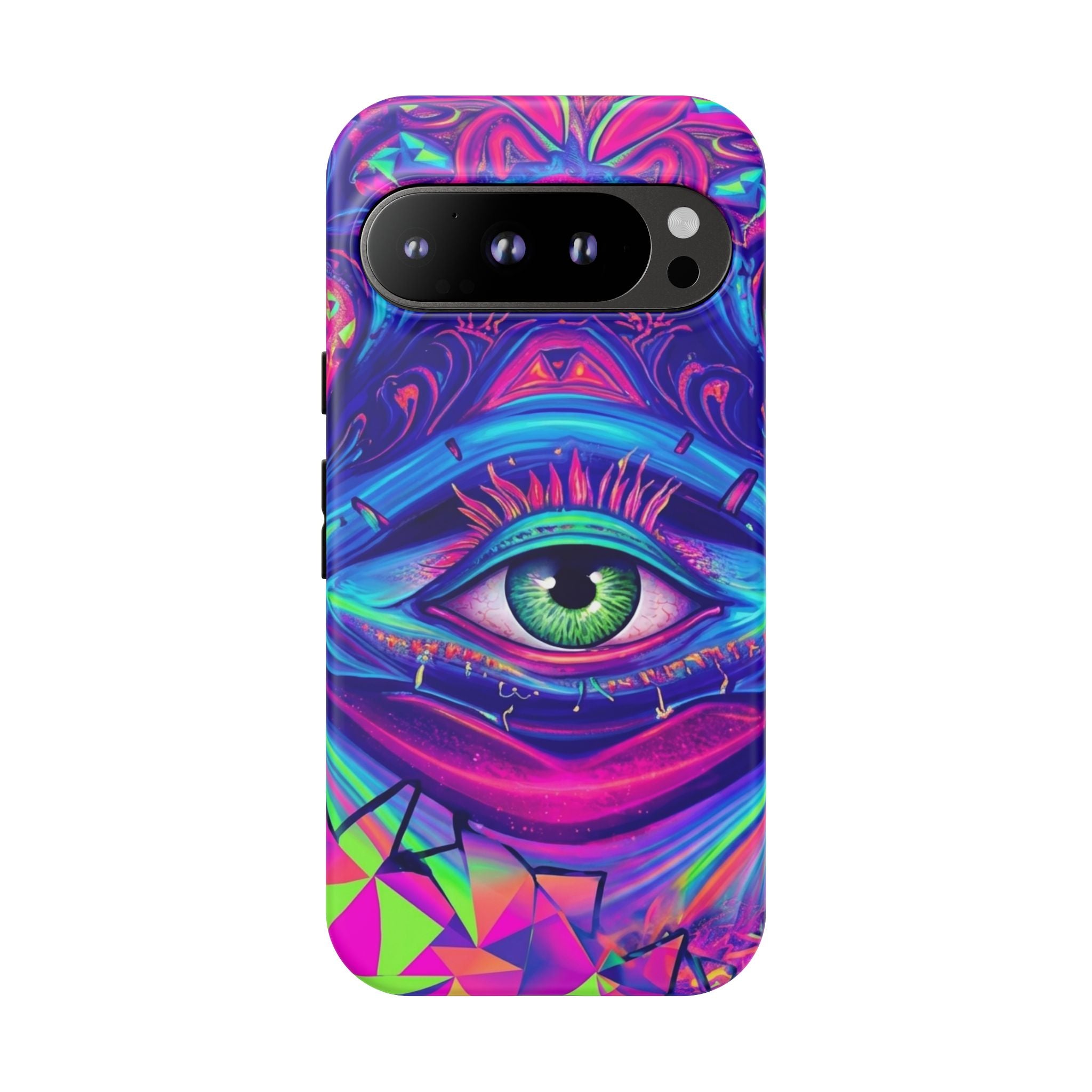 Psychedelic Third Eye Phone Case — Vibrant Retro Trippy Protective Cover