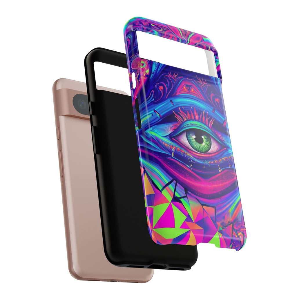 Psychedelic Third Eye Phone Case — Vibrant Retro Trippy Protective Cover