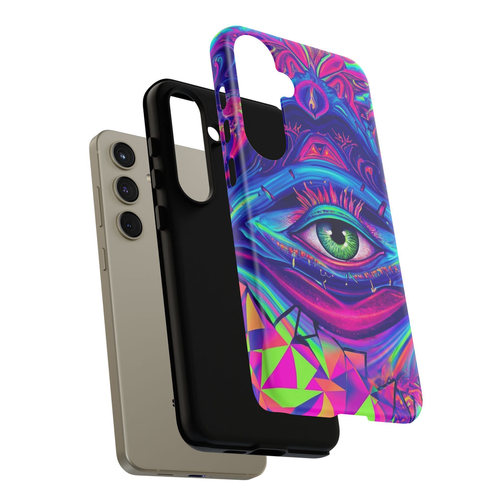 Psychedelic Third Eye Phone Case — Vibrant Retro Trippy Protective Cover