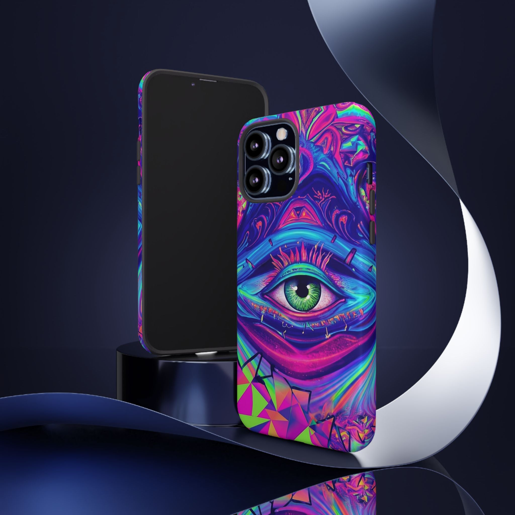 Psychedelic Third Eye Phone Case — Vibrant Retro Trippy Protective Cover
