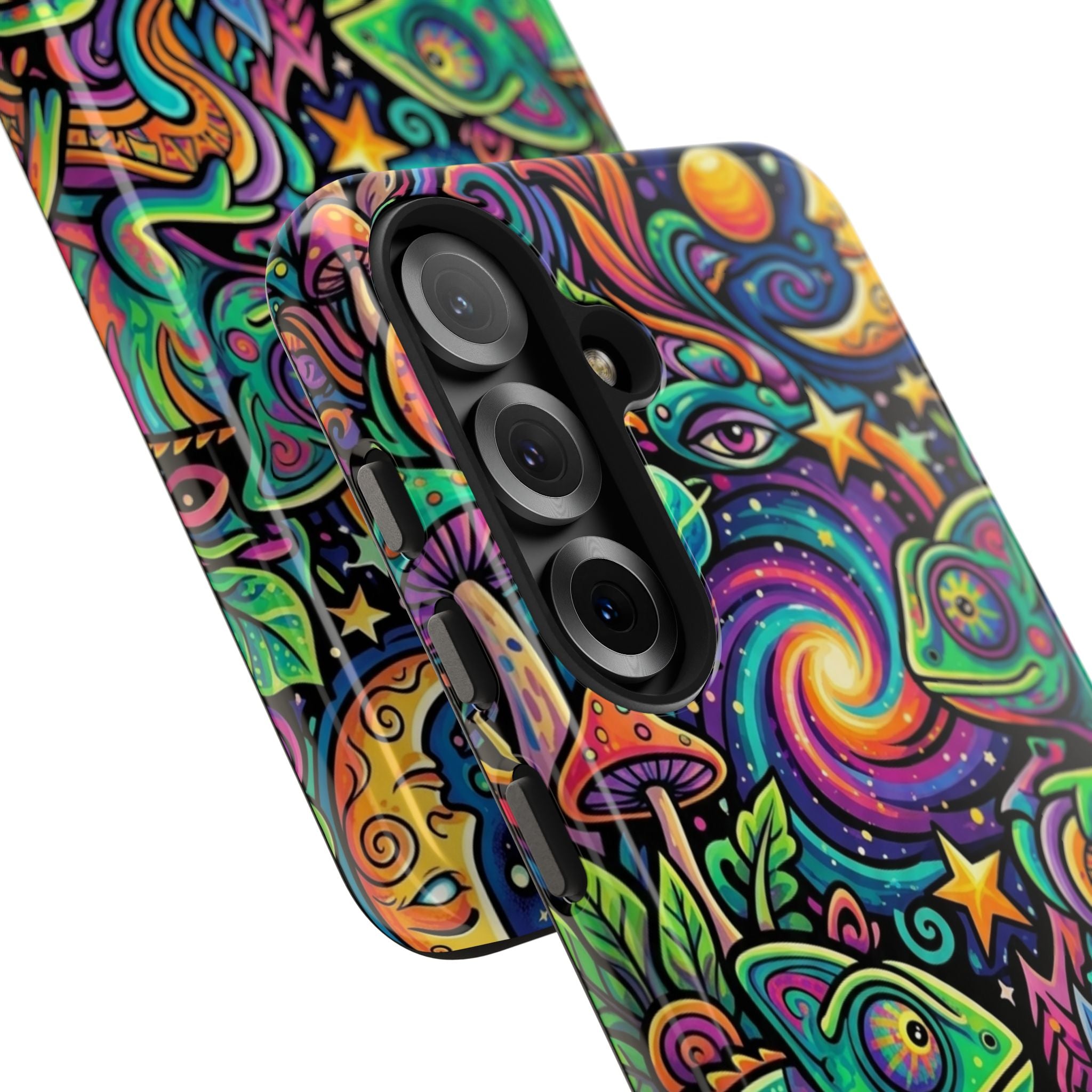 Psychedelic Chameleon Swirl Tough Phone Case