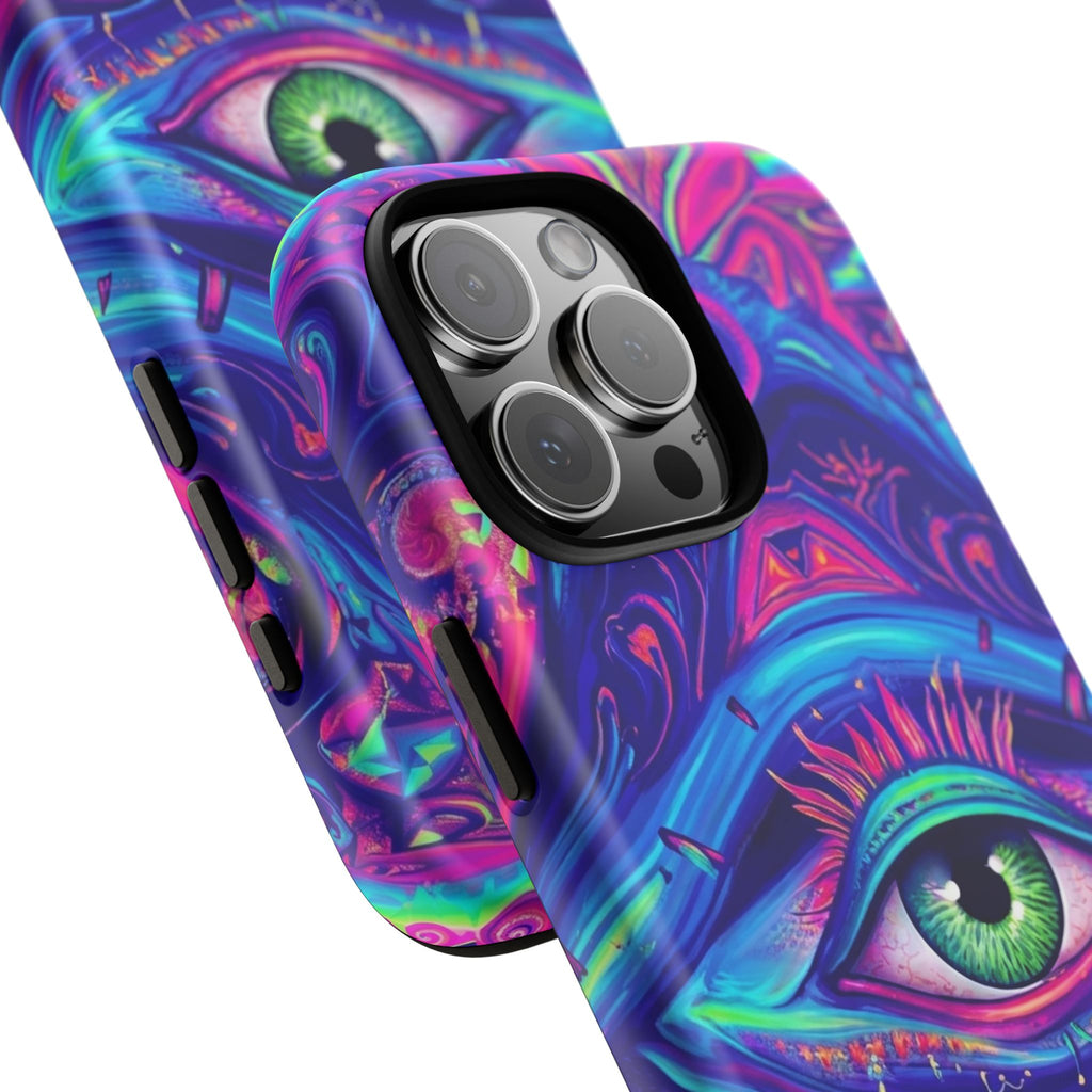 Psychedelic Third Eye Phone Case — Vibrant Retro Trippy Protective Cover