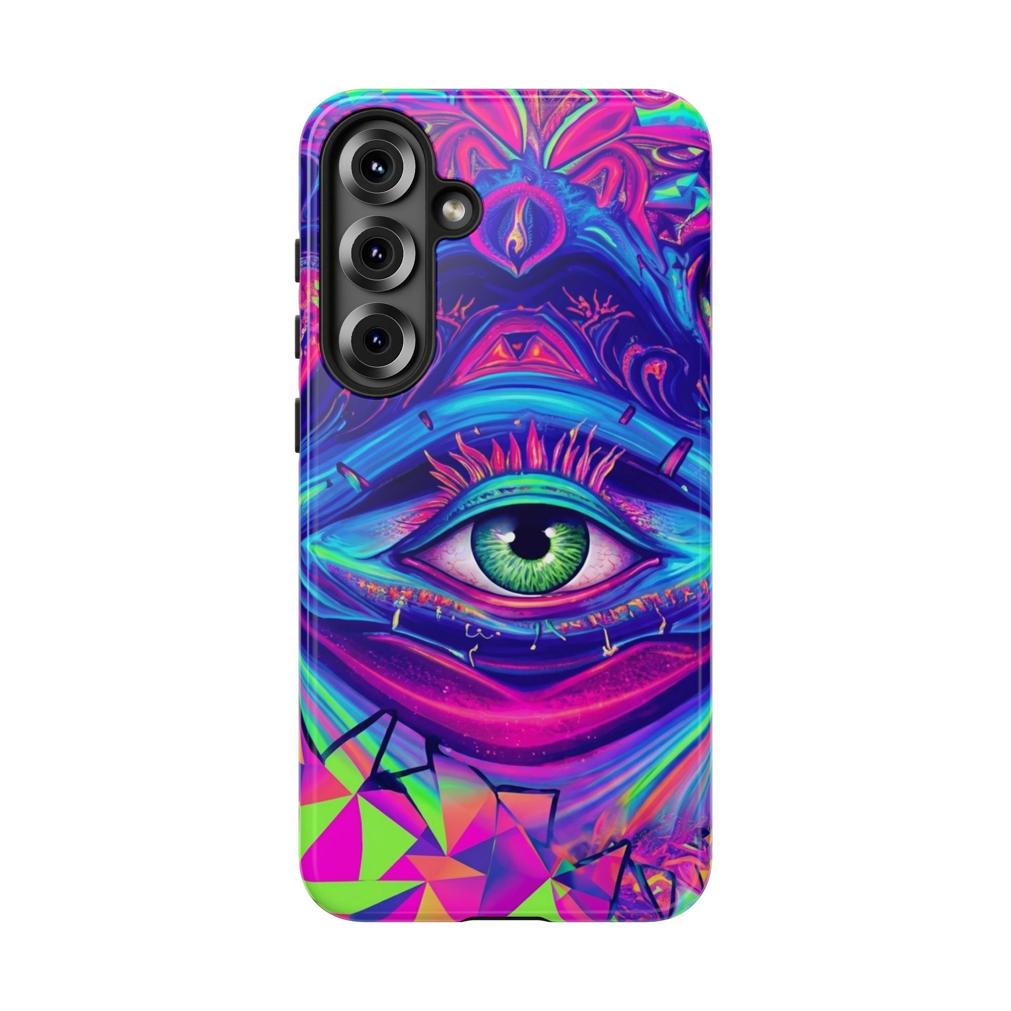 Psychedelic Third Eye Phone Case — Vibrant Retro Trippy Protective Cover