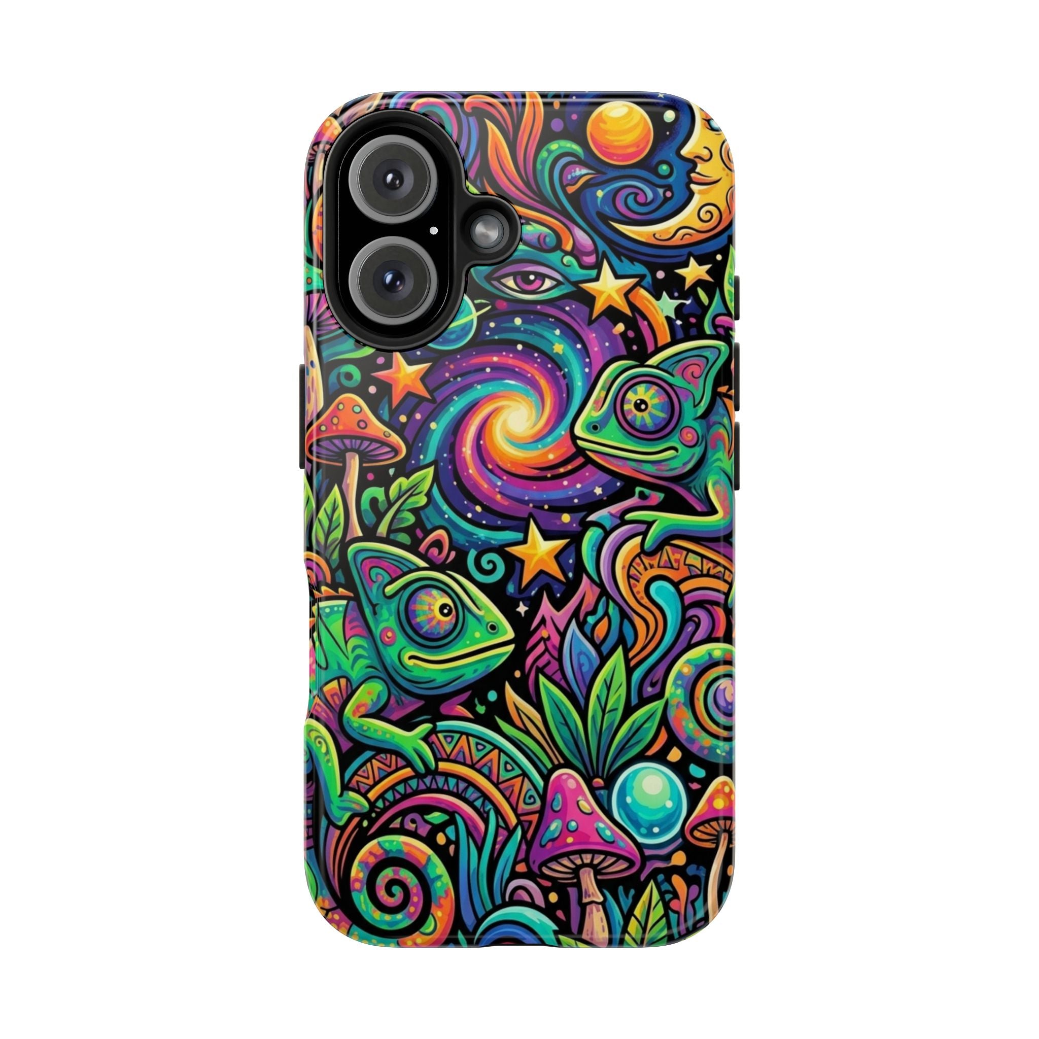 Psychedelic Chameleon Swirl Tough Phone Case
