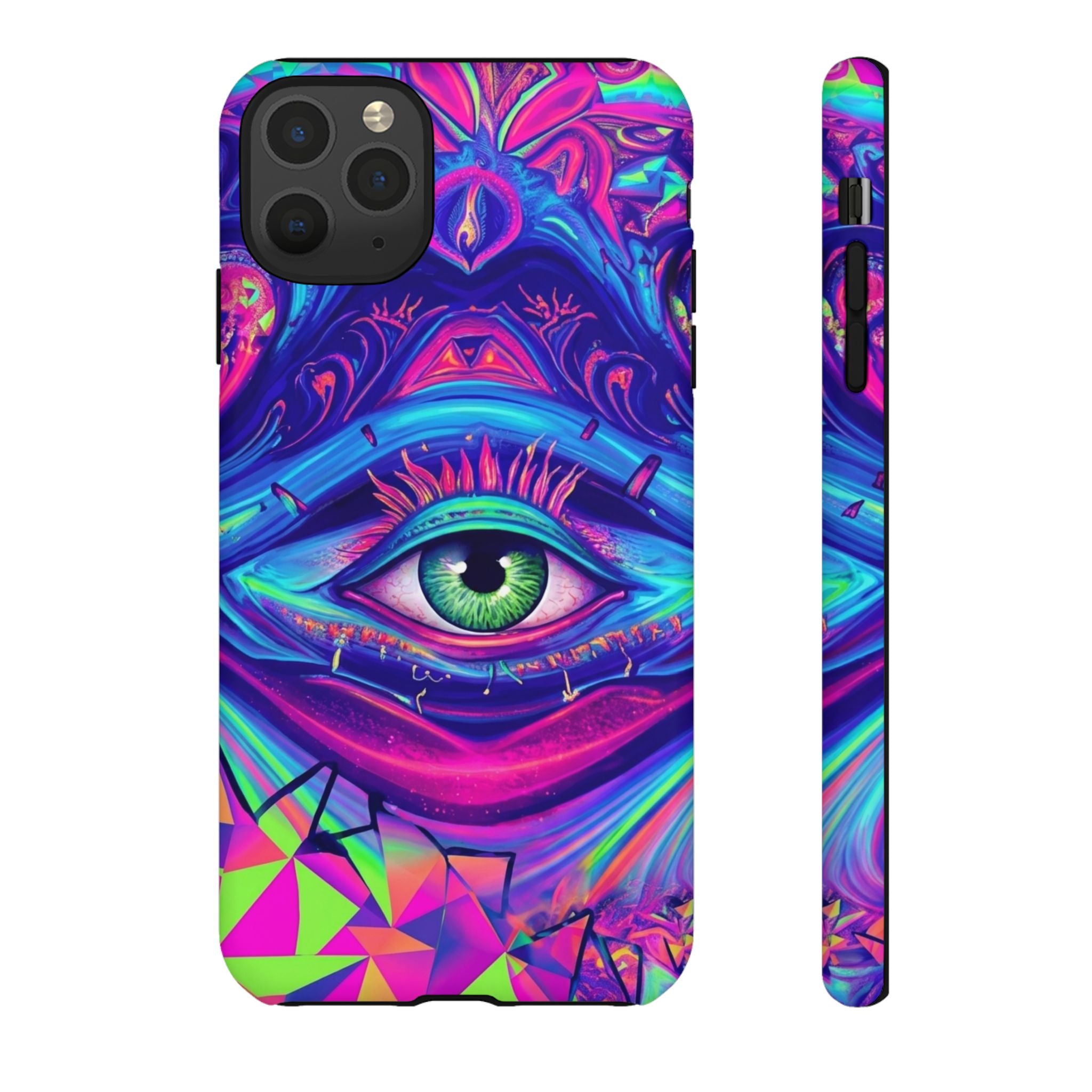 Psychedelic Third Eye Phone Case — Vibrant Retro Trippy Protective Cover