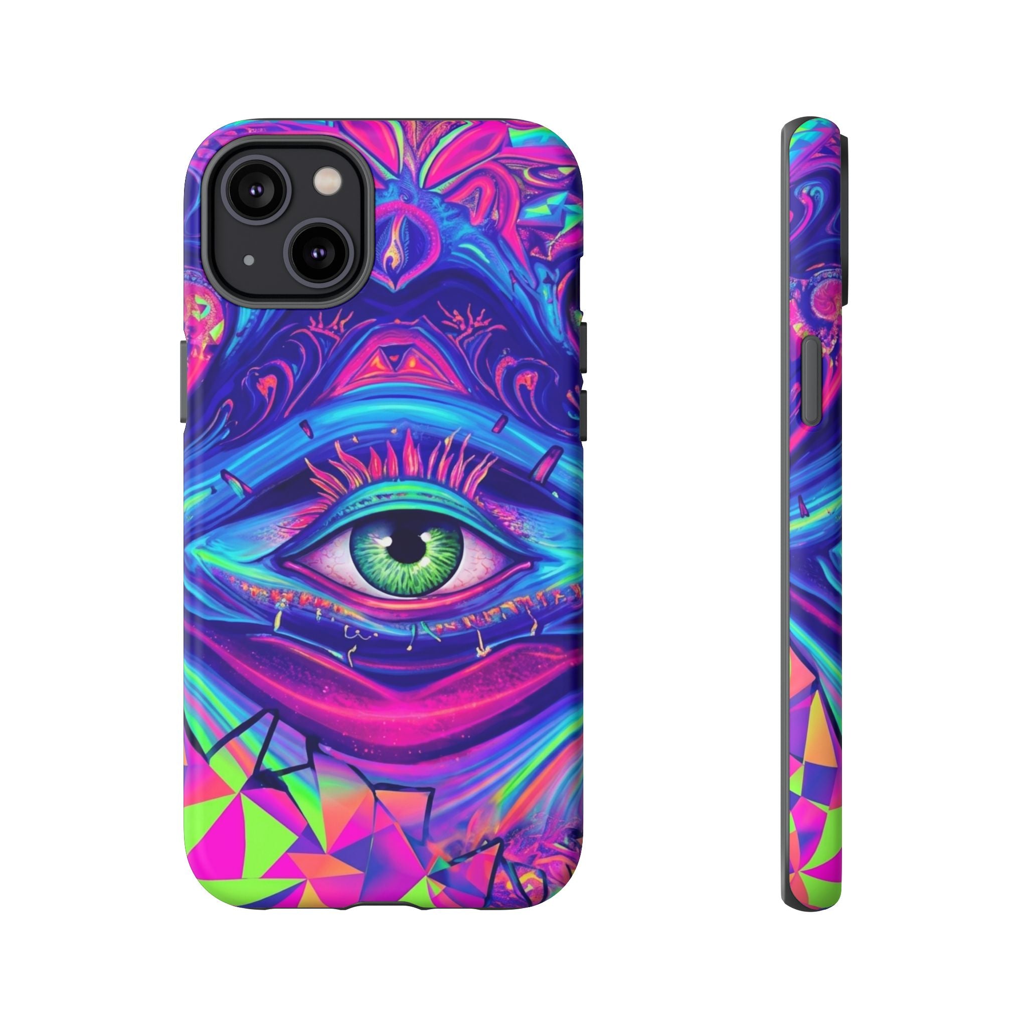 Psychedelic Third Eye Phone Case — Vibrant Retro Trippy Protective Cover