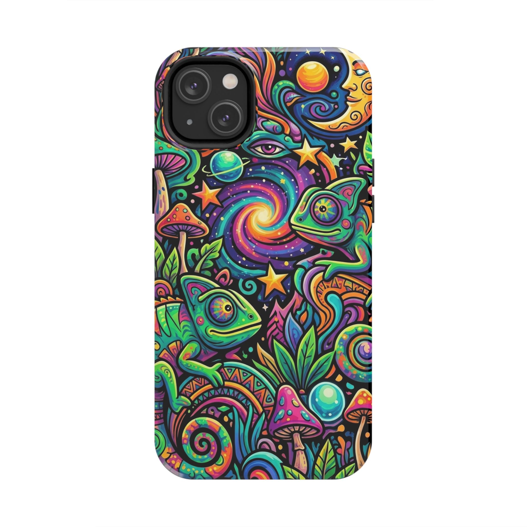 Psychedelic Chameleon Swirl Tough Phone Case