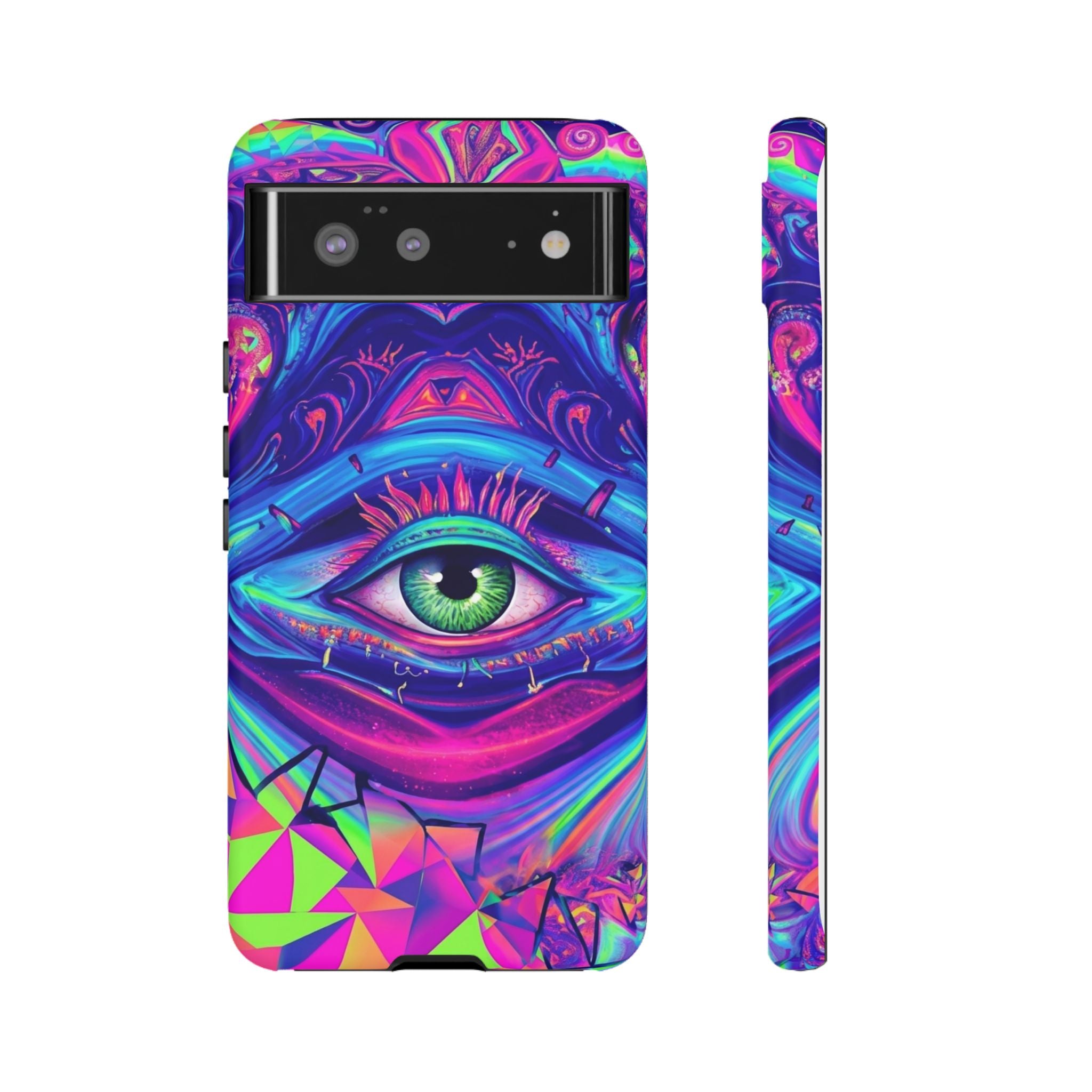 Psychedelic Third Eye Phone Case — Vibrant Retro Trippy Protective Cover