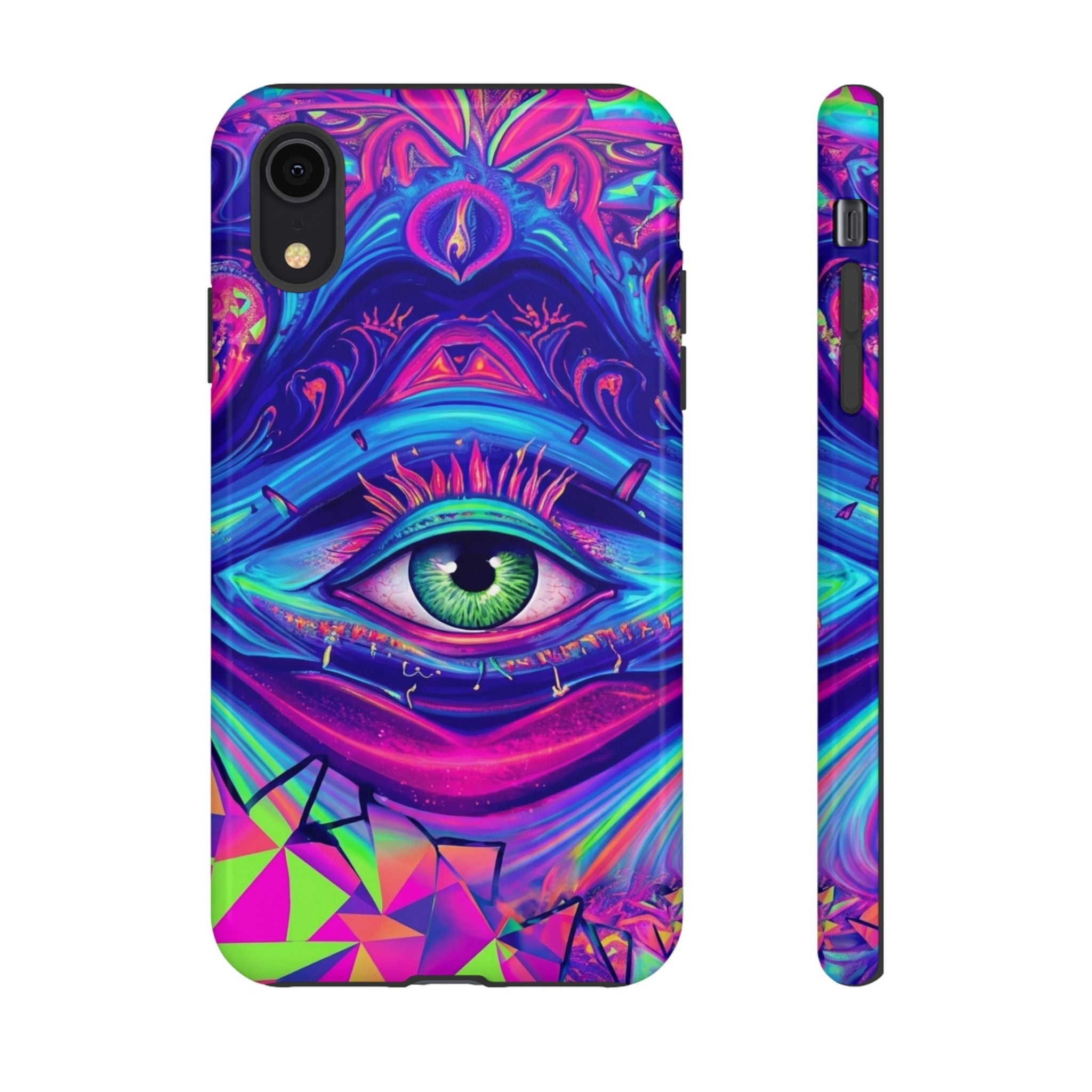 Psychedelic Third Eye Phone Case — Vibrant Retro Trippy Protective Cover