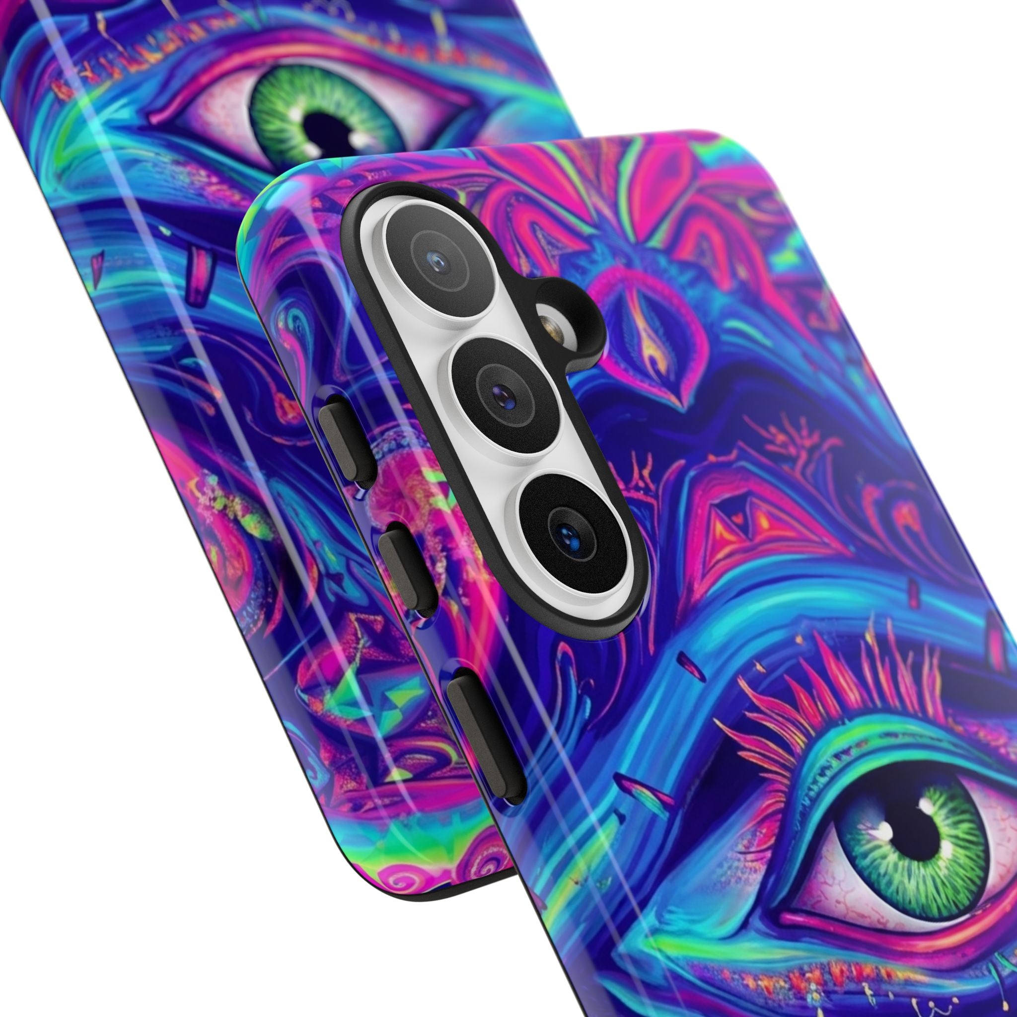 Psychedelic Third Eye Phone Case — Vibrant Retro Trippy Protective Cover