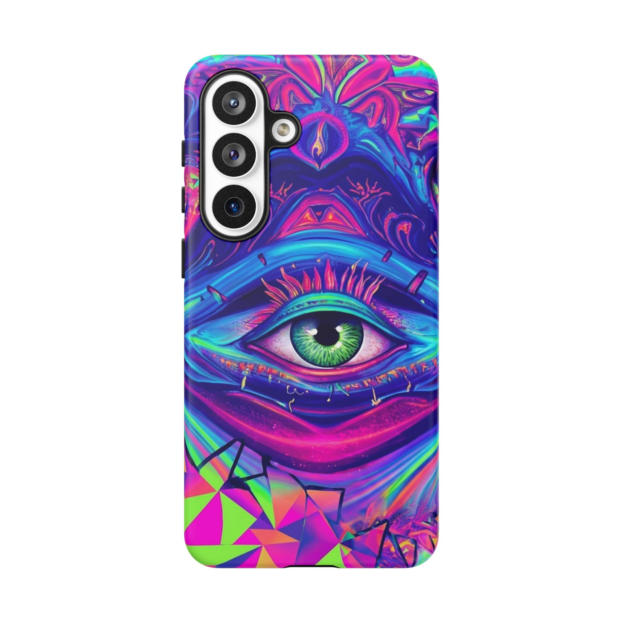 Psychedelic Third Eye Phone Case — Vibrant Retro Trippy Protective Cover