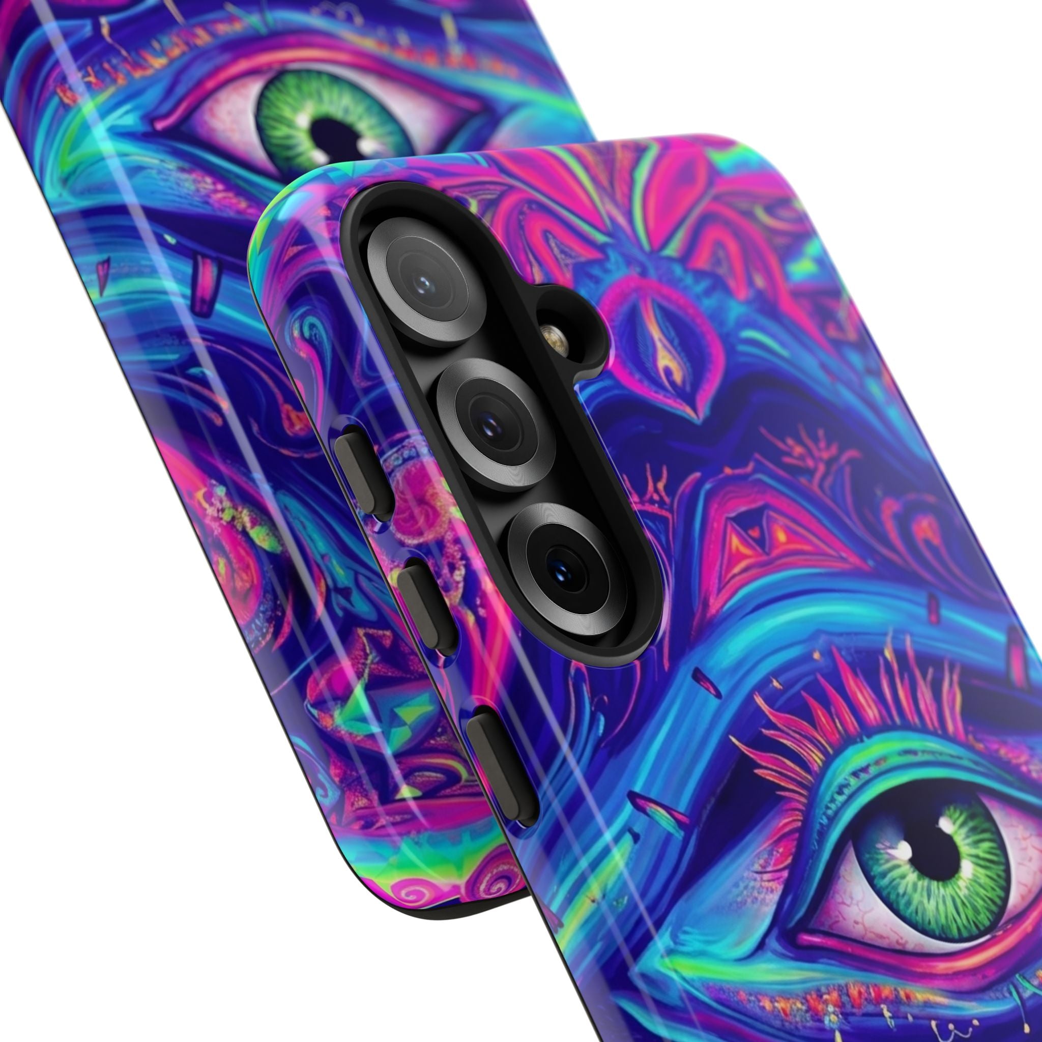 Psychedelic Third Eye Phone Case — Vibrant Retro Trippy Protective Cover