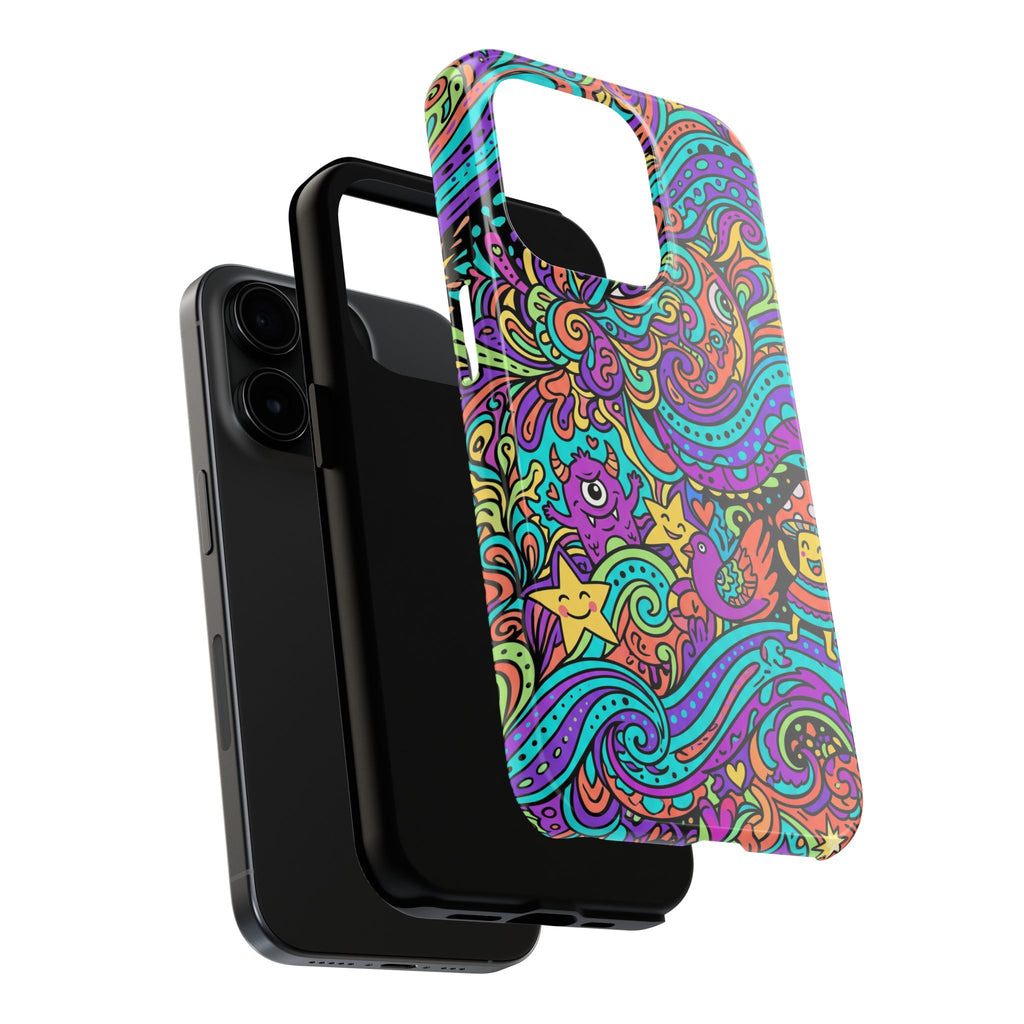 Psychedelic Doodle Wave | Tough Phone Cases