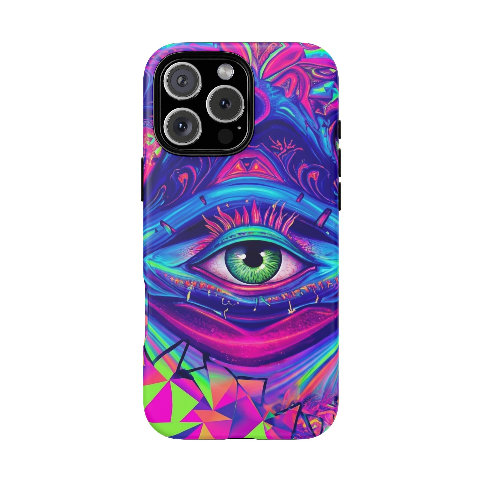 Psychedelic Third Eye Phone Case — Vibrant Retro Trippy Protective Cover