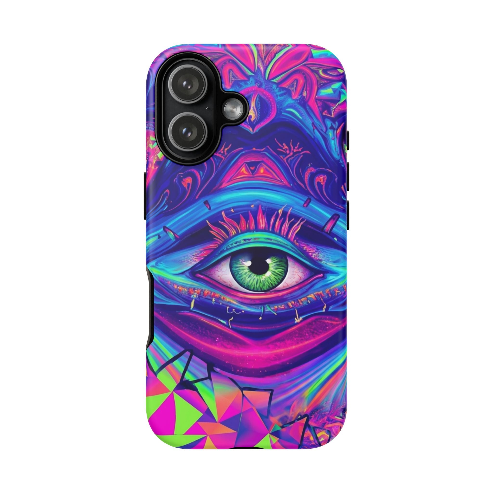 Psychedelic Third Eye Phone Case — Vibrant Retro Trippy Protective Cover
