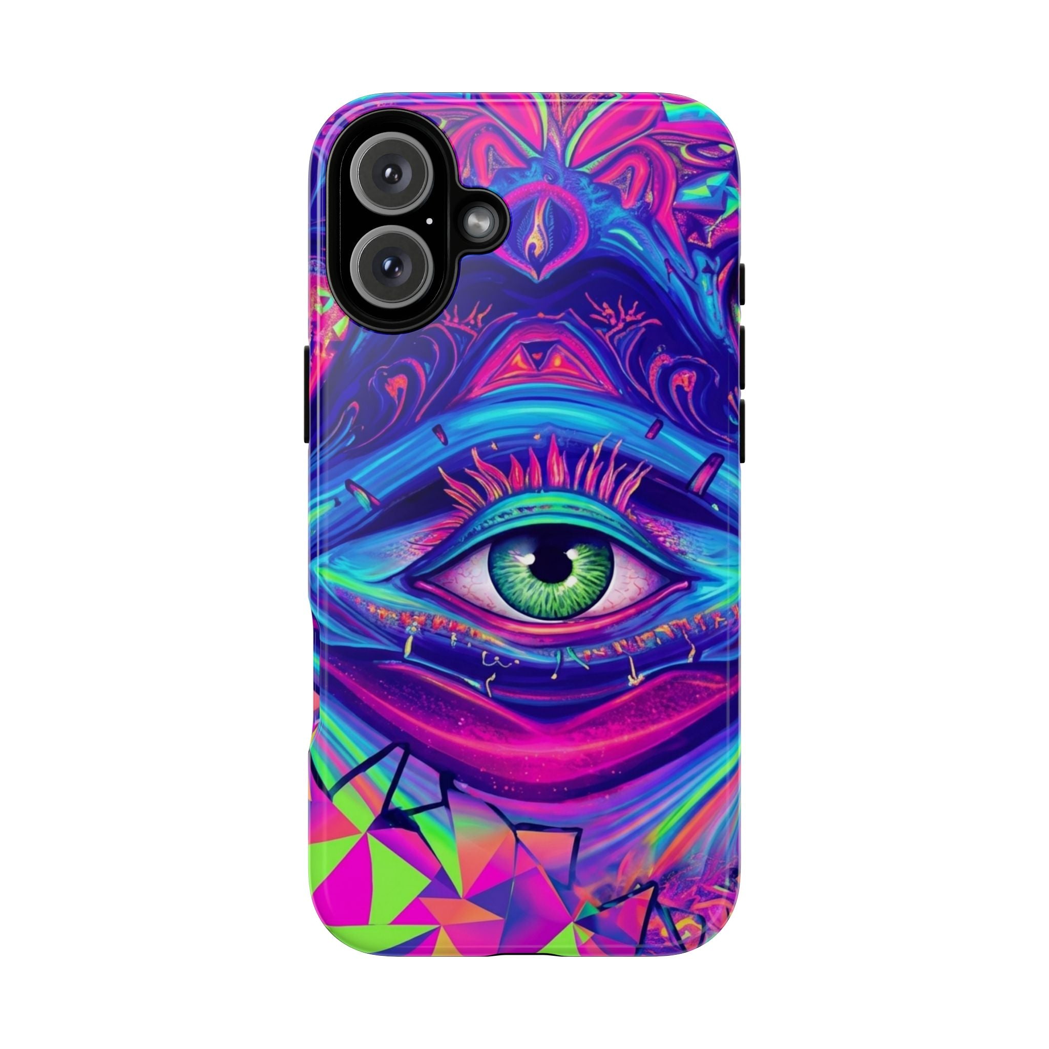 Psychedelic Third Eye Phone Case — Vibrant Retro Trippy Protective Cover