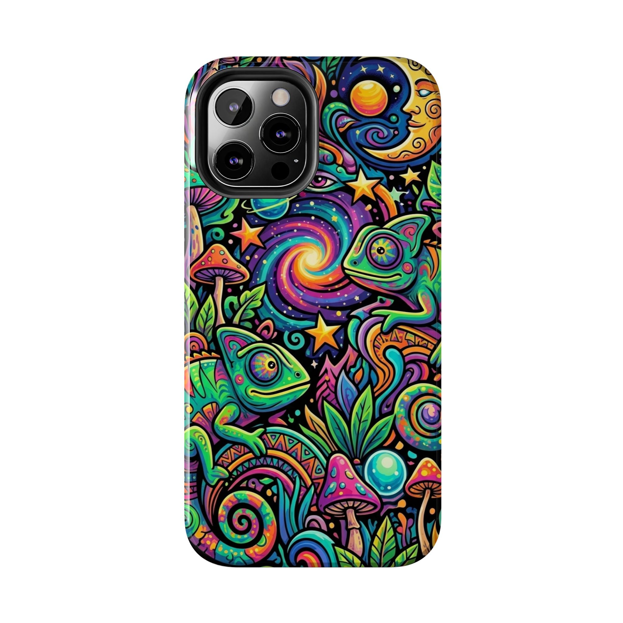 Psychedelic Chameleon Swirl Tough Phone Case