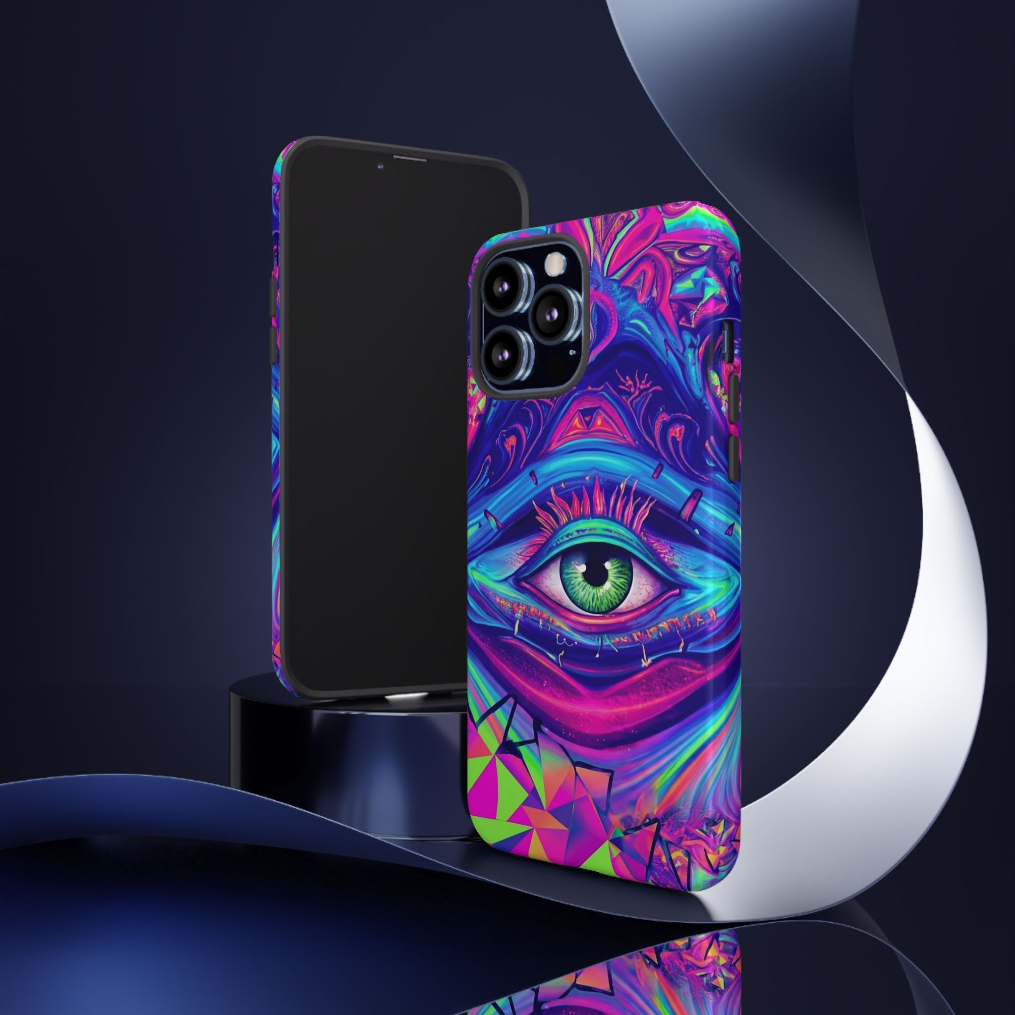 Psychedelic Third Eye Phone Case — Vibrant Retro Trippy Protective Cover