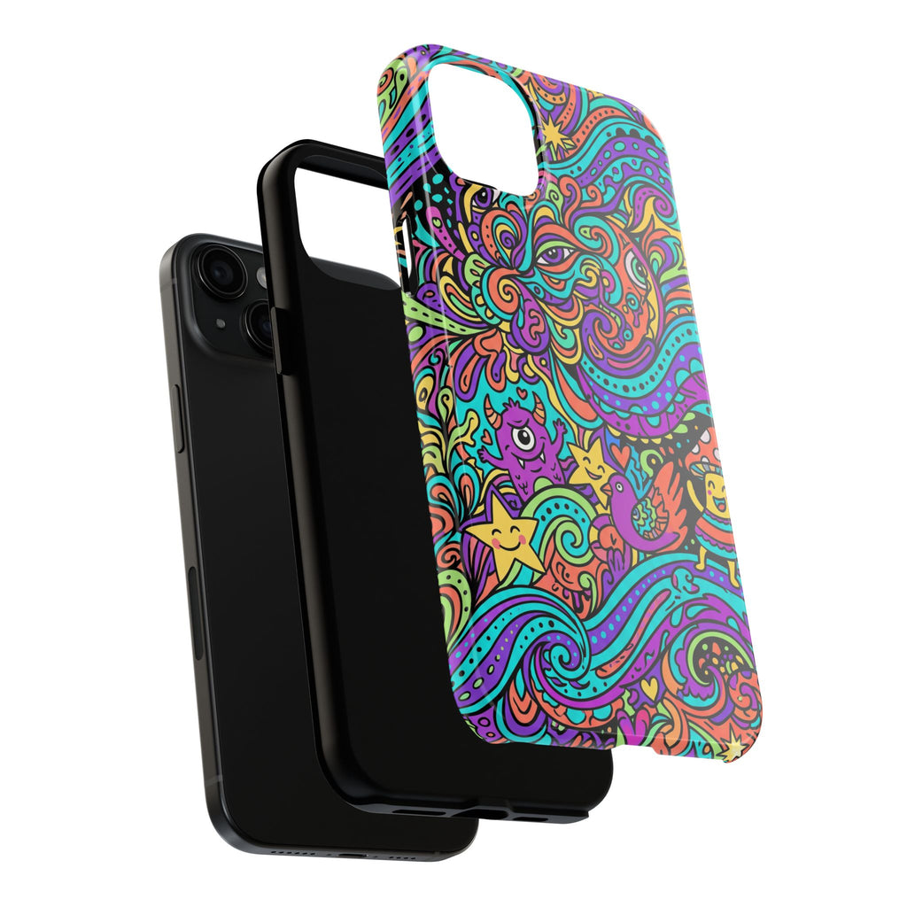 Psychedelic Doodle Wave | Tough Phone Cases