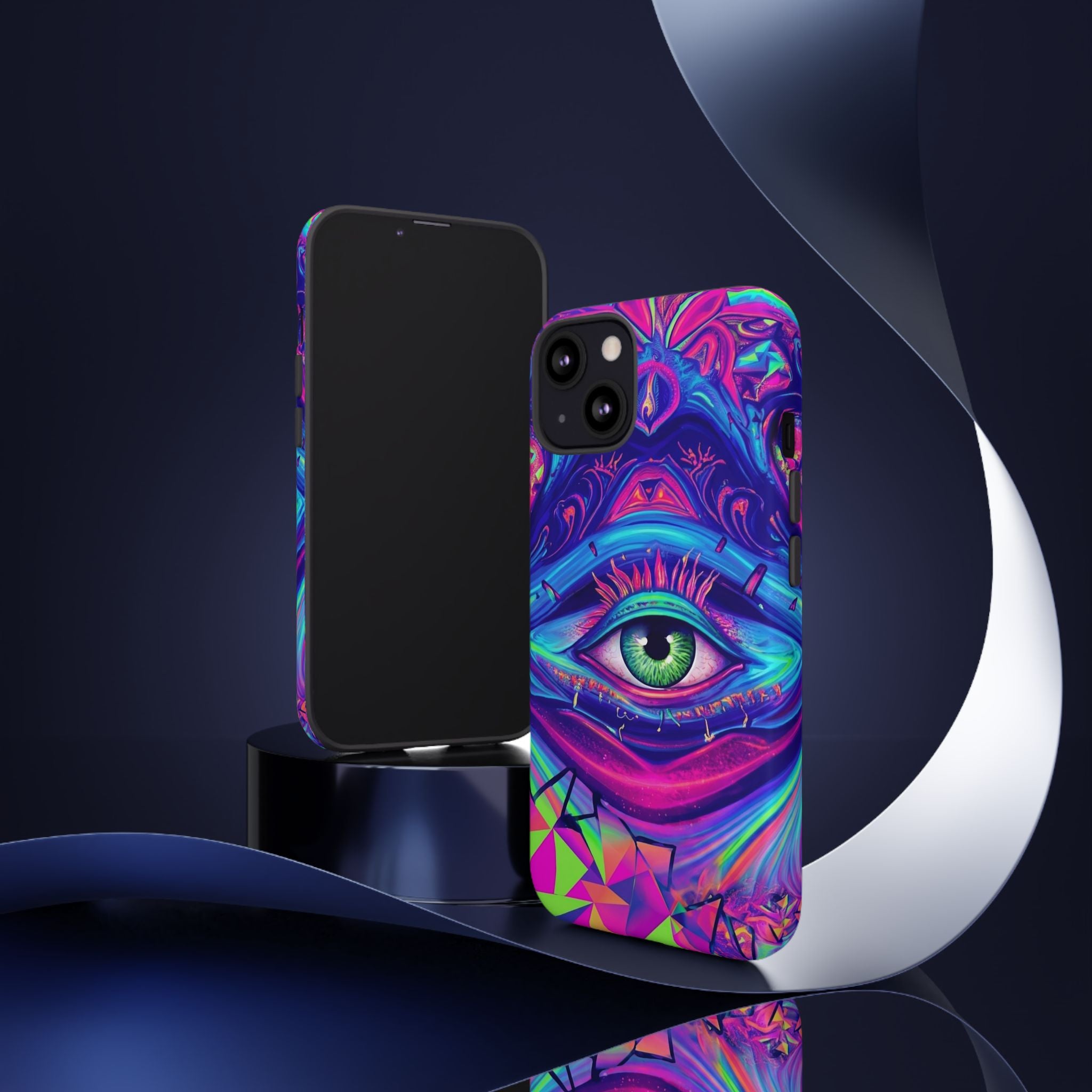Psychedelic Third Eye Phone Case — Vibrant Retro Trippy Protective Cover