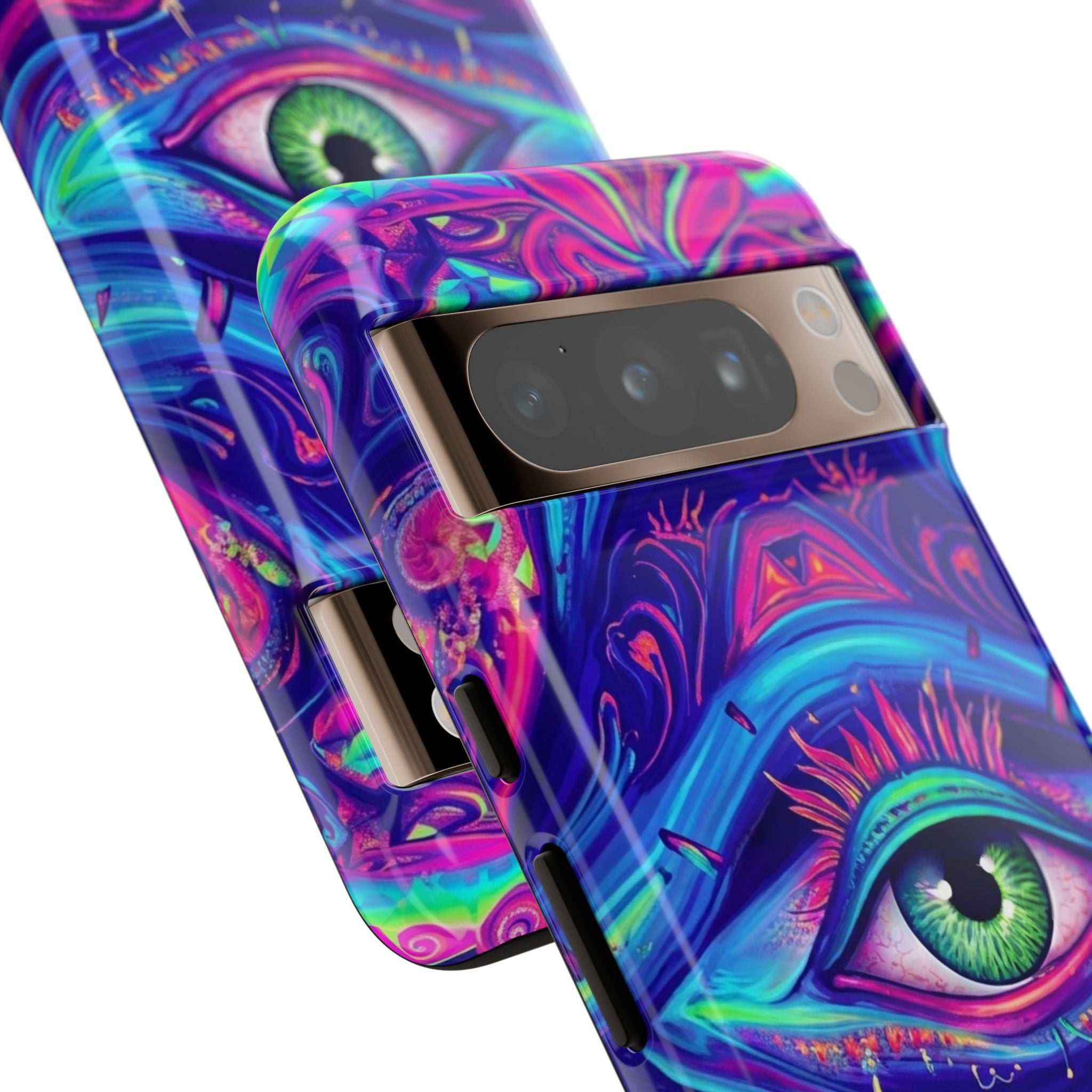 Psychedelic Third Eye Phone Case — Vibrant Retro Trippy Protective Cover