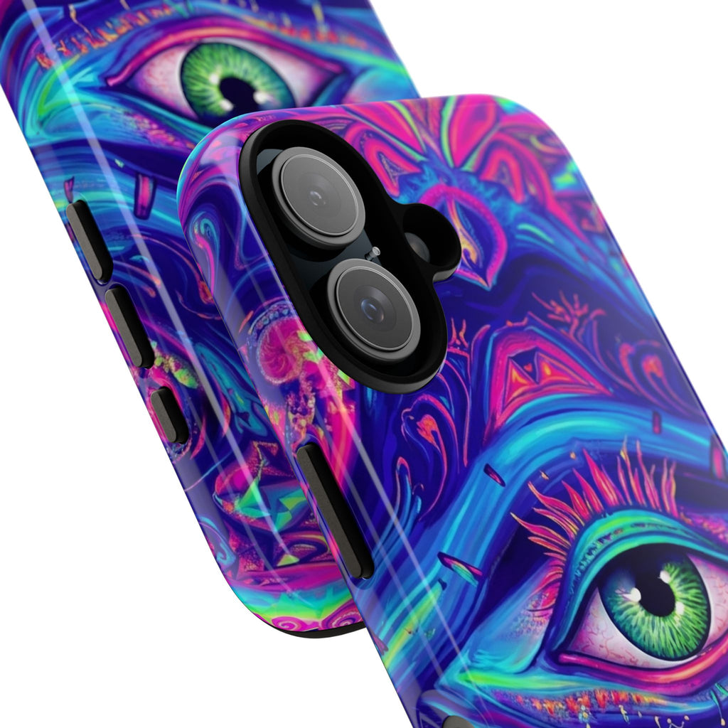 Psychedelic Third Eye Phone Case — Vibrant Retro Trippy Protective Cover